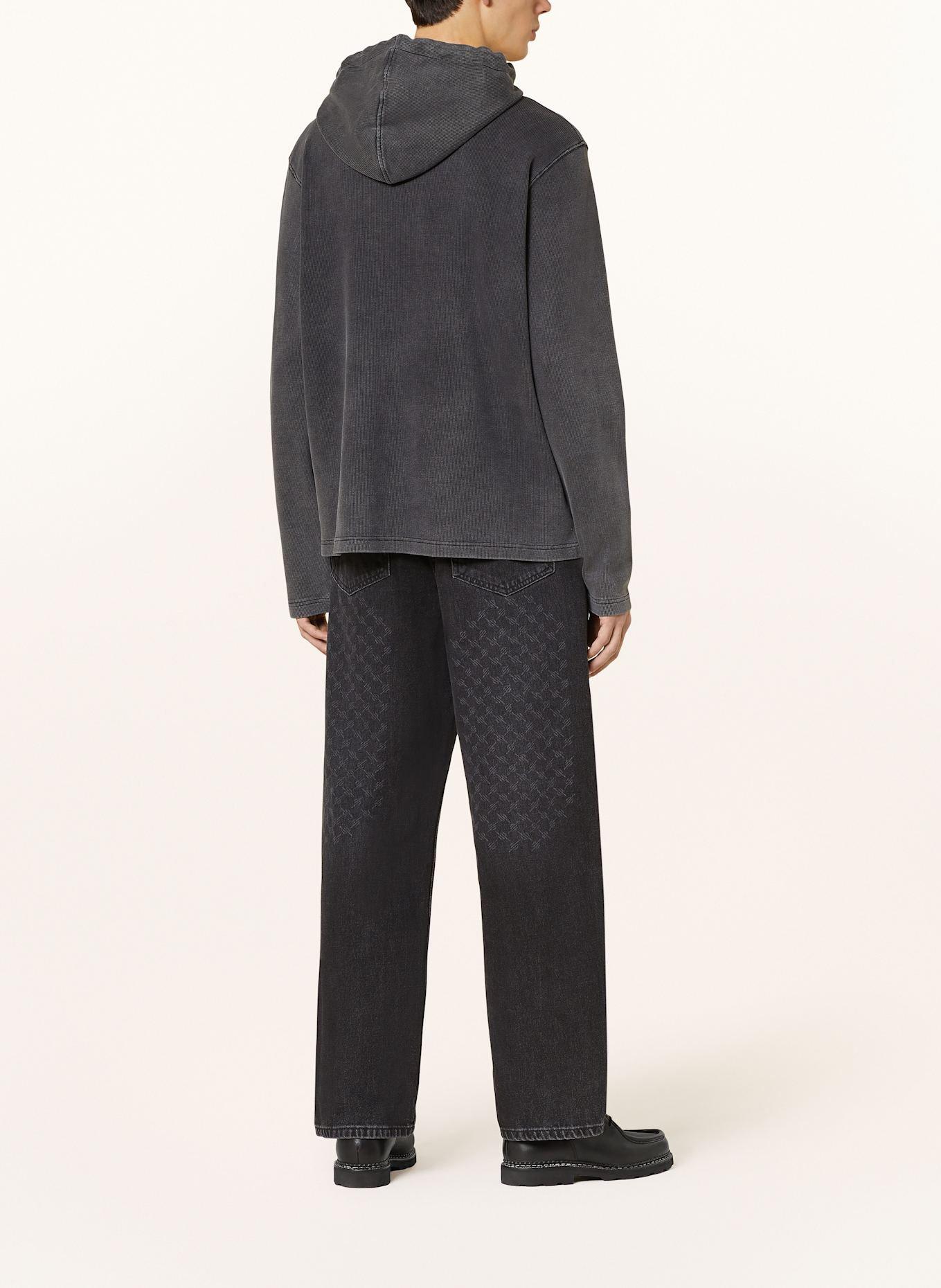 DAILY PAPER Mikina s kapucí ZAWADI: TMAVĚ ŠEDÁ