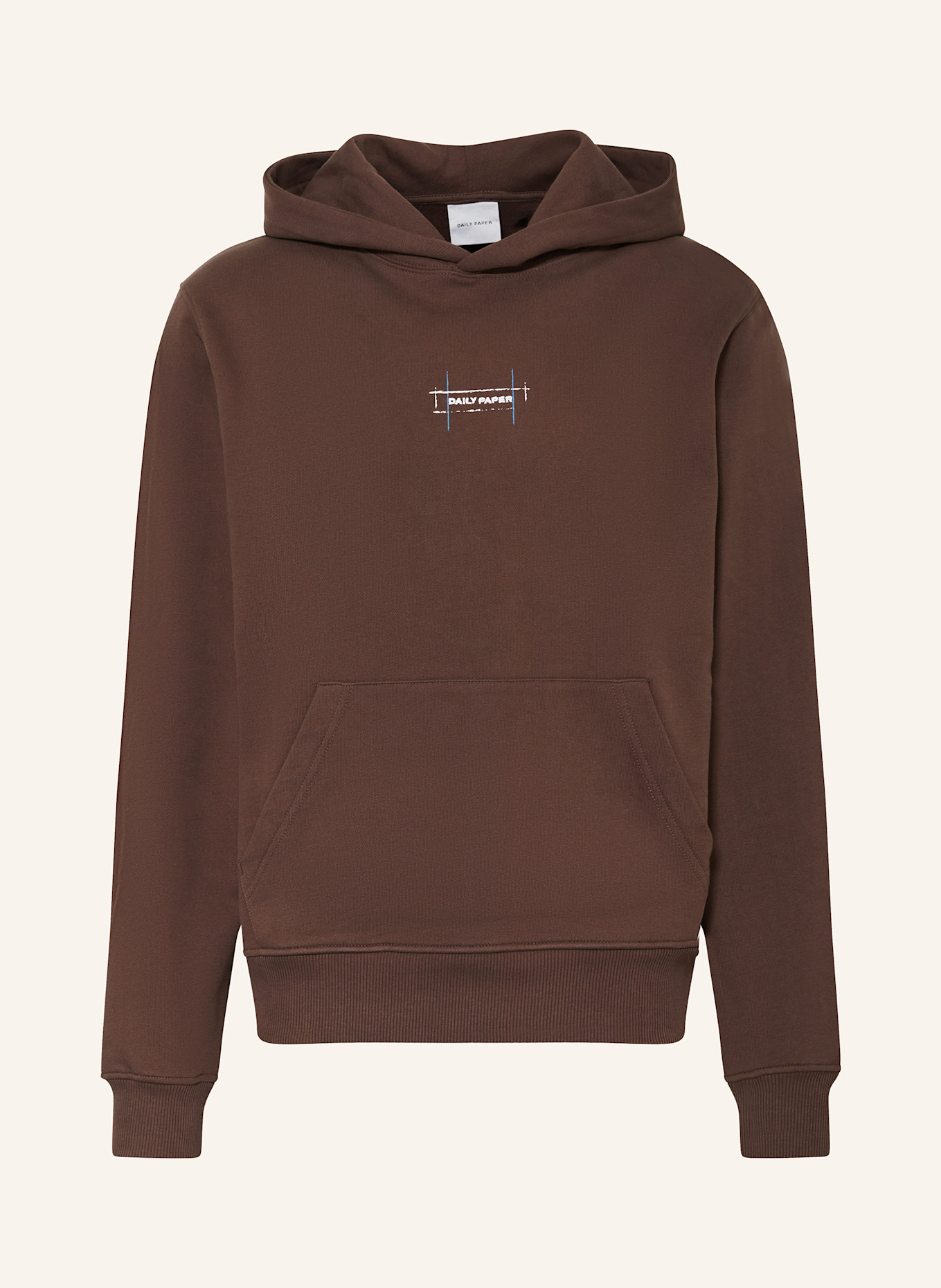 DAILY PAPER Hoodie BLUEPRINT: BRAUN