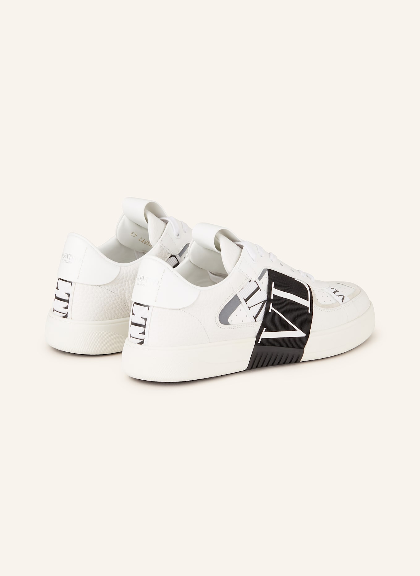 VALENTINO GARAVANI Sneaker VL7N: WEISS / SCHWARZ / HELLGRAU