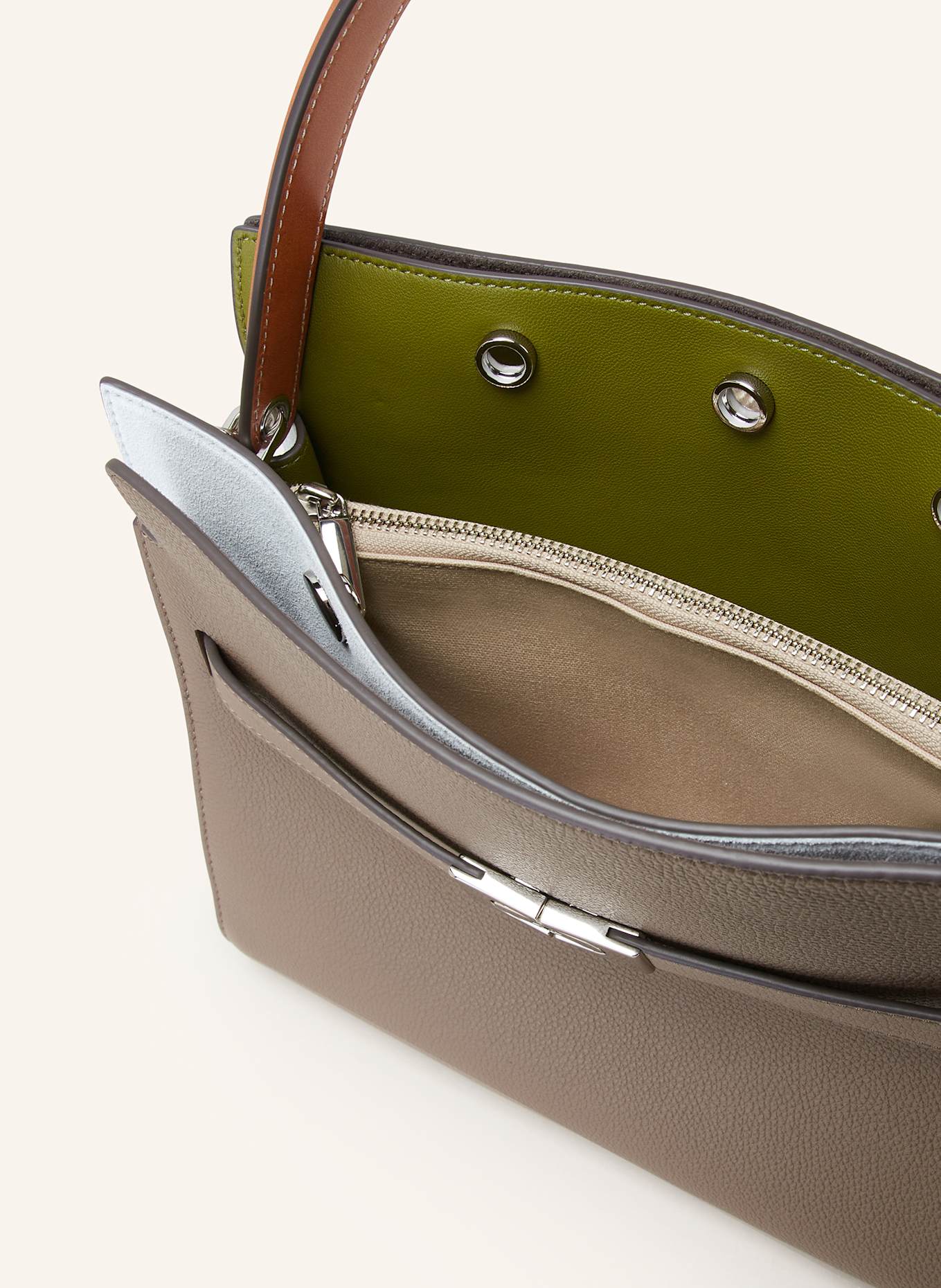 Tory burch taupe handbag shop