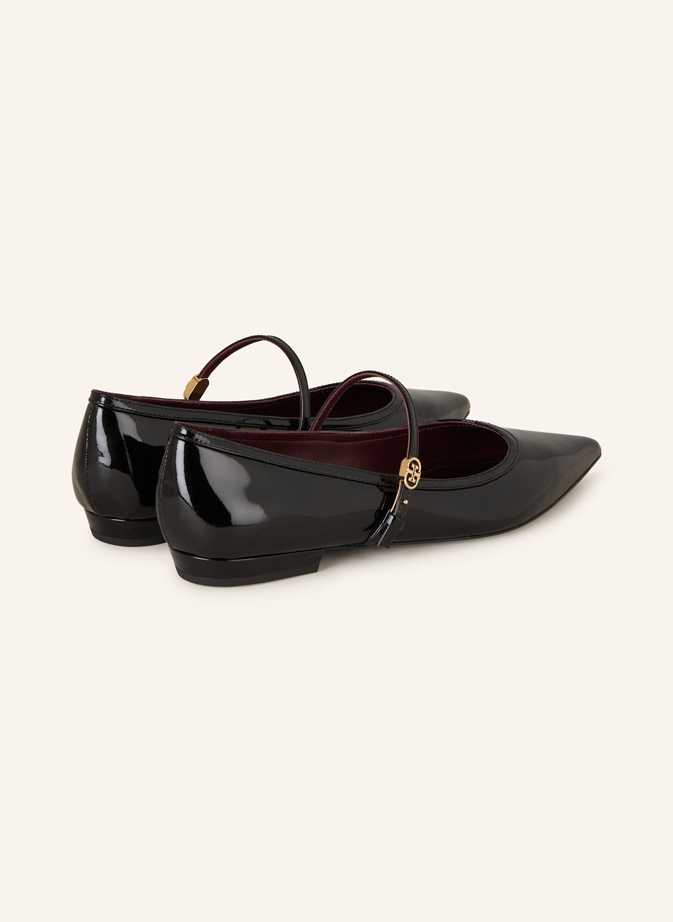 TORY BURCH Mary Jane ballet flats: BLACK