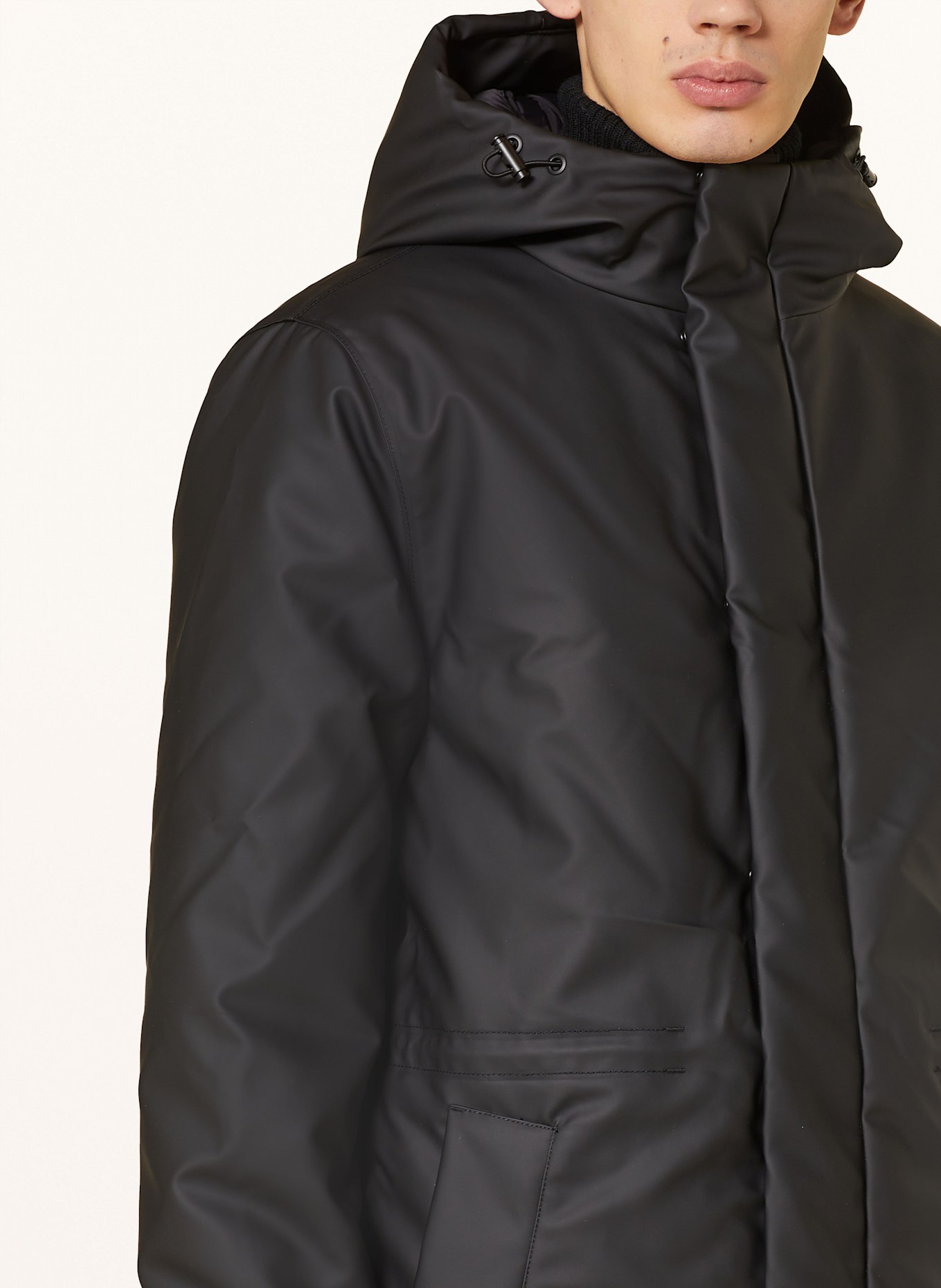 RAINS Rain jacket ASKIM: BLACK