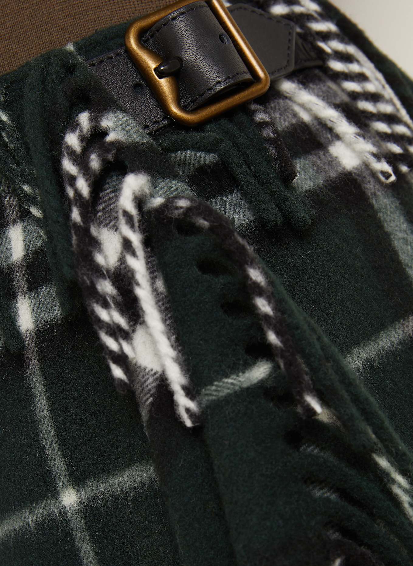 BURBERRY Wickelrock: DUNKELGRÜN / SCHWARZ / WEISS