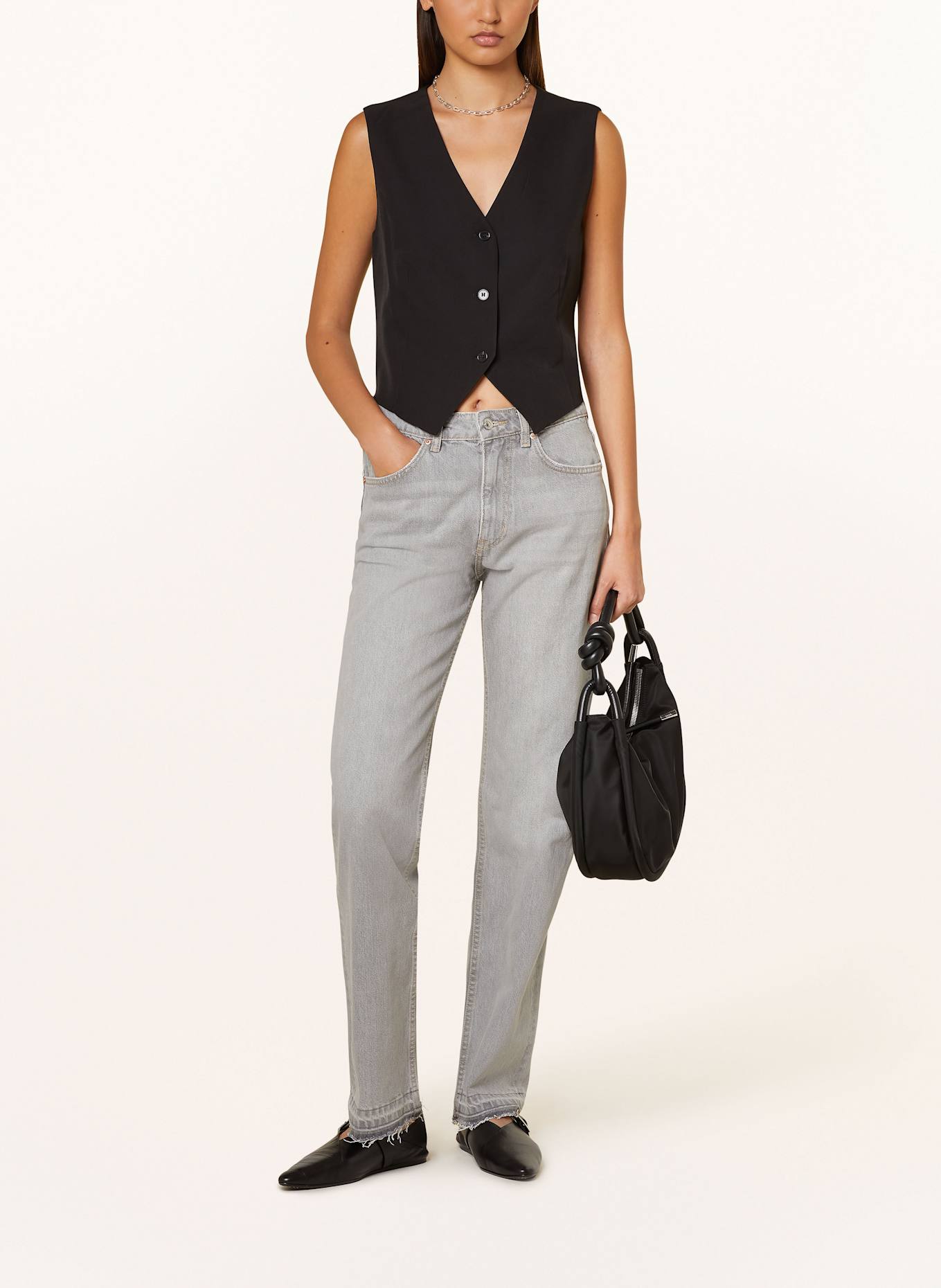 gina tricot Straight Jeans, Farbe: GREY (Bild 2)