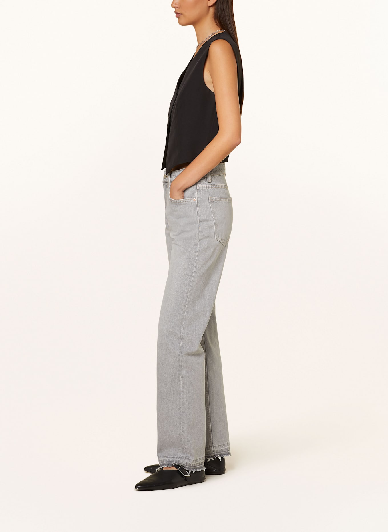 gina tricot Straight Jeans, Farbe: GREY (Bild 4)