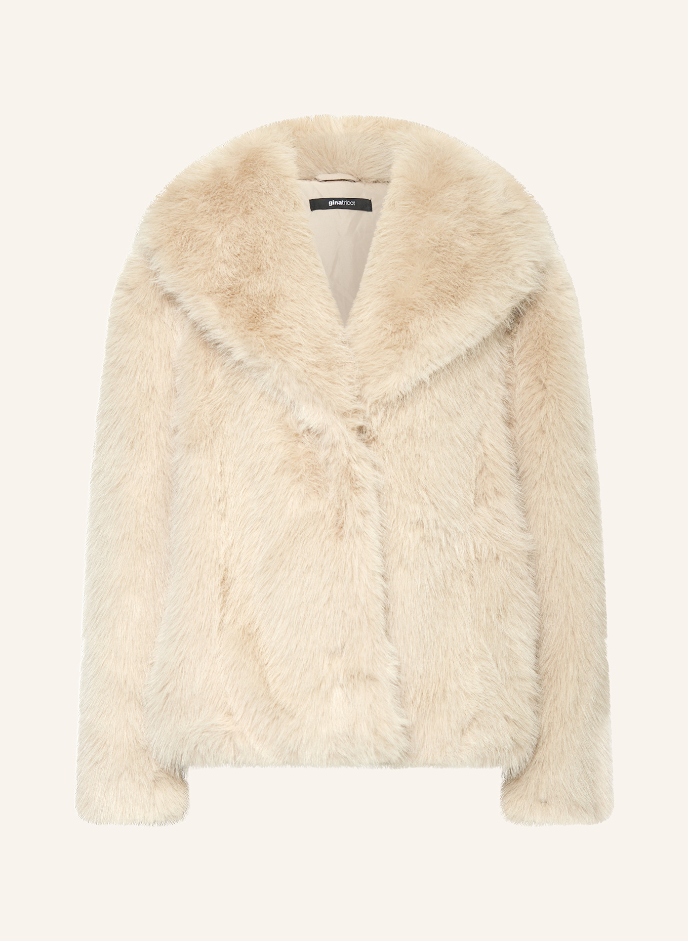 gina tricot Kunstfell-Jacke: CREME