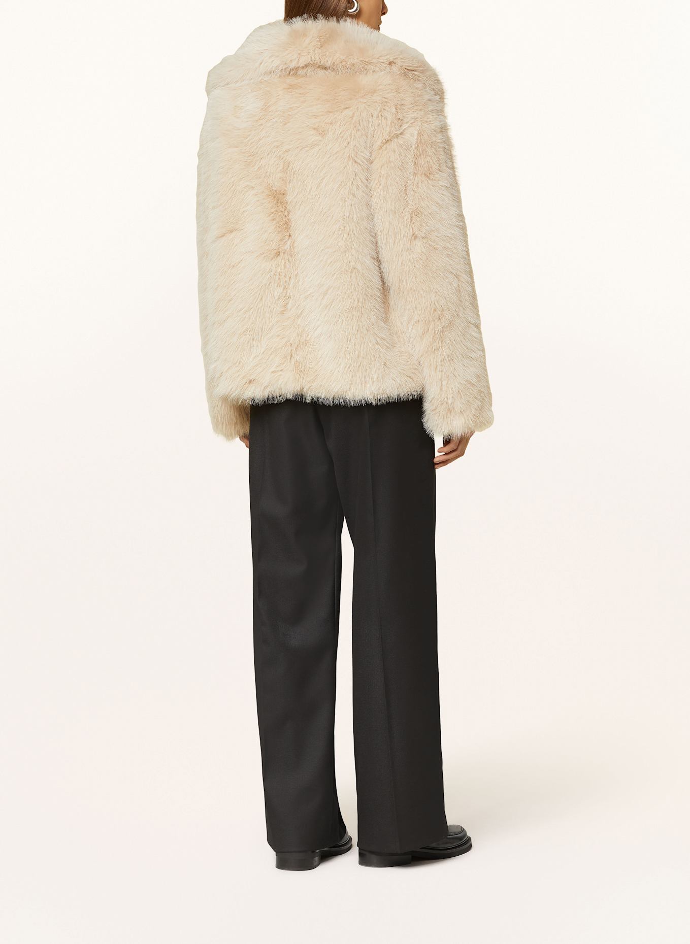 gina tricot Kunstfell-Jacke: CREME