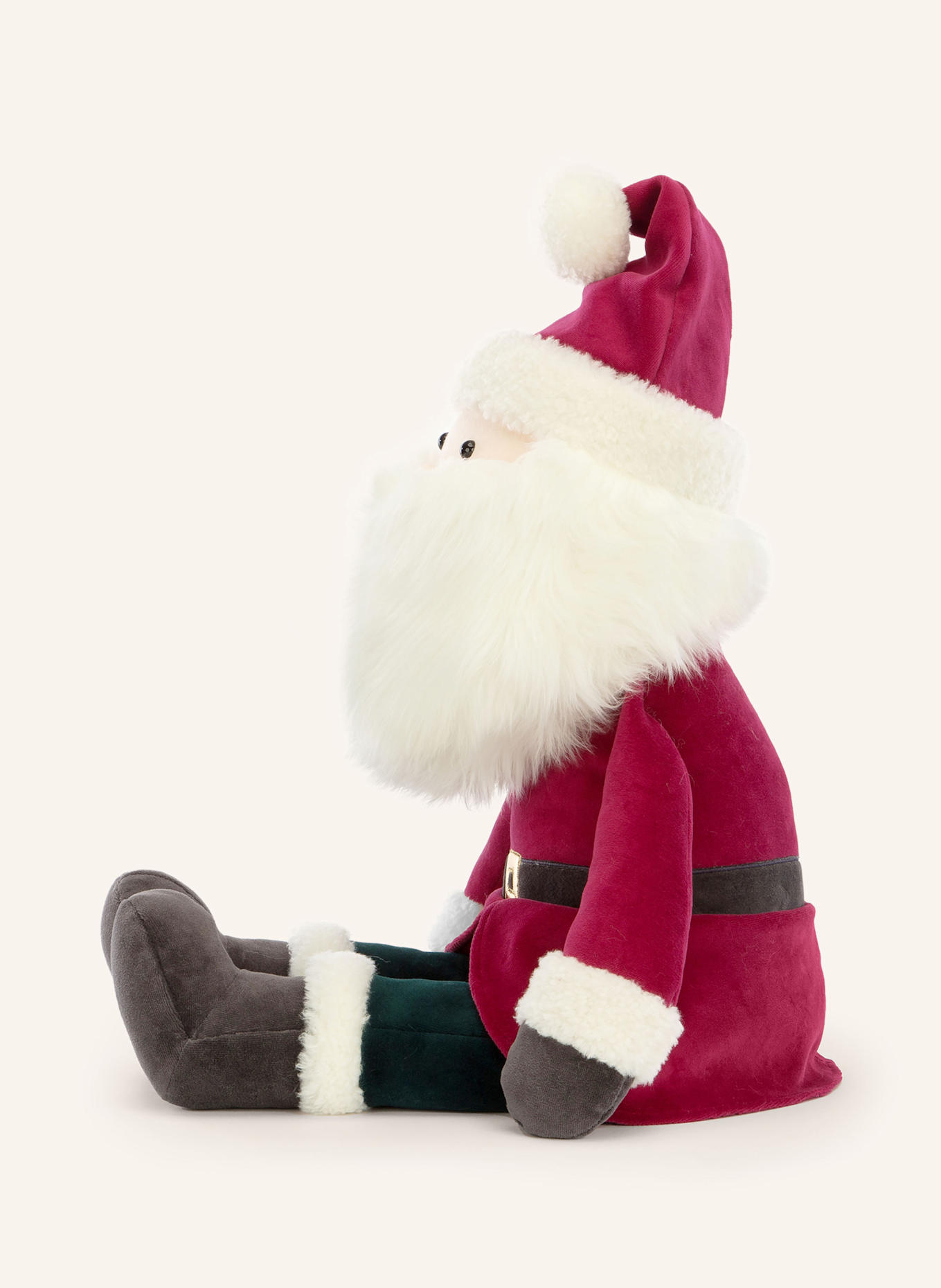 Jellycat Zabawka pluszowa JOLLY SANTA HUGE: CIEMNOCZERWONY / CIEMNOZIELONY / KREMOWY