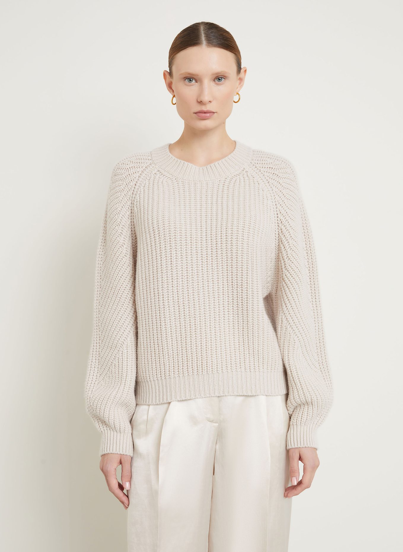 IRIS von ARNIM Cashmere sweater AURA in cream
