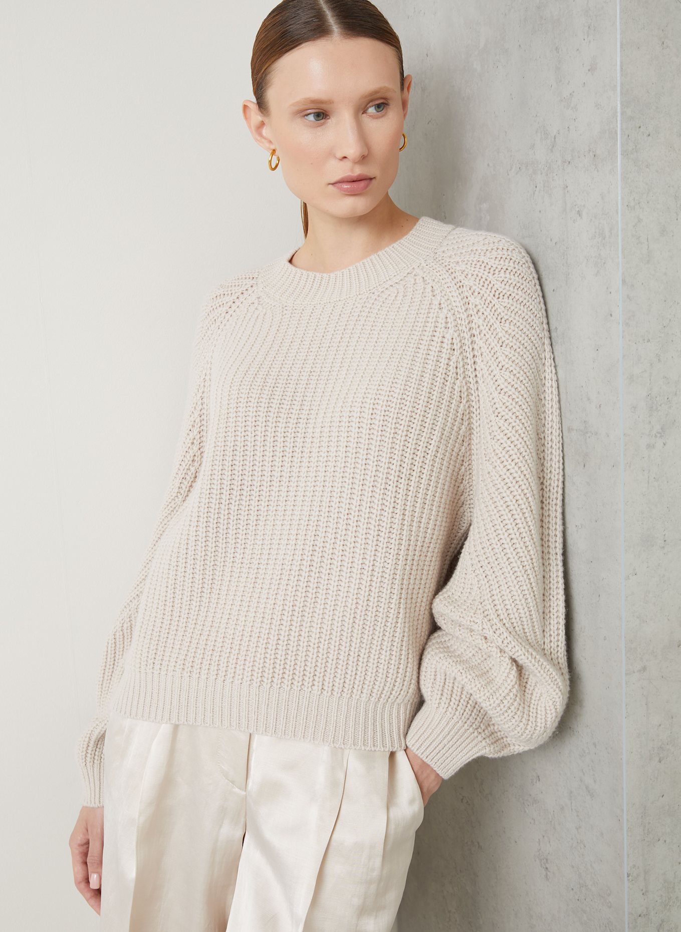 IRIS von ARNIM Cashmere-Pullover AURA: CREME