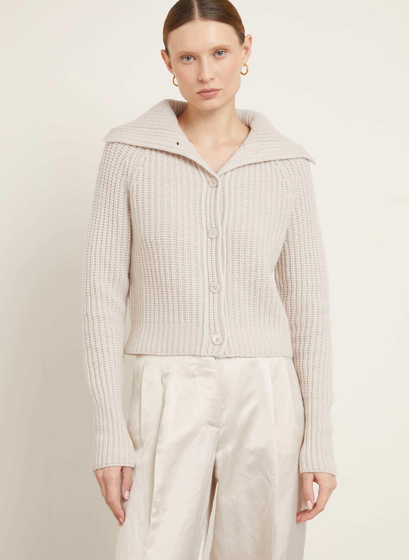 IRIS von ARNIM Strickjacke ALAURA aus Cashmere: CREME