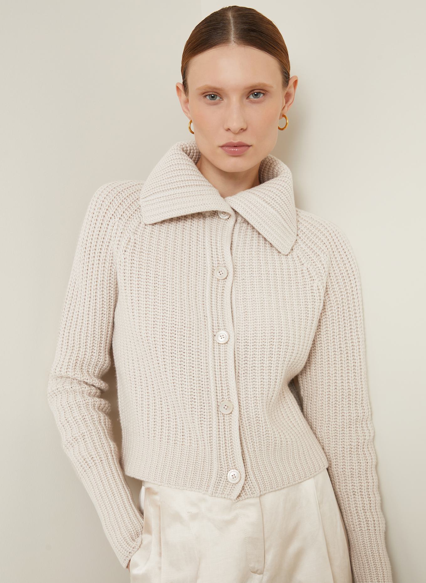 IRIS von ARNIM Strickjacke ALAURA aus Cashmere: CREME