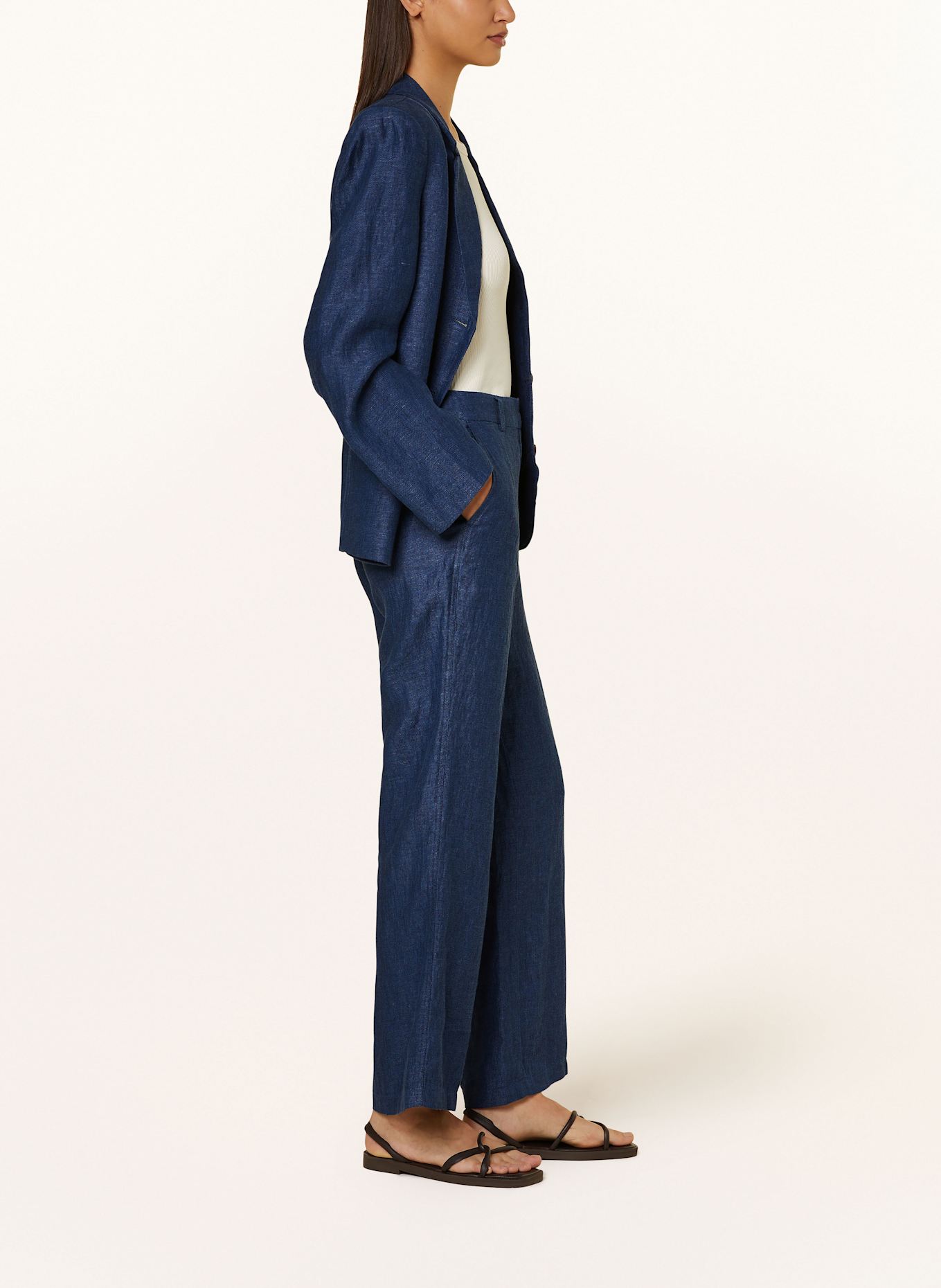 MSCH COPENHAGEN Leinenhose MSCHNAIRA CLARITTA: BLAU