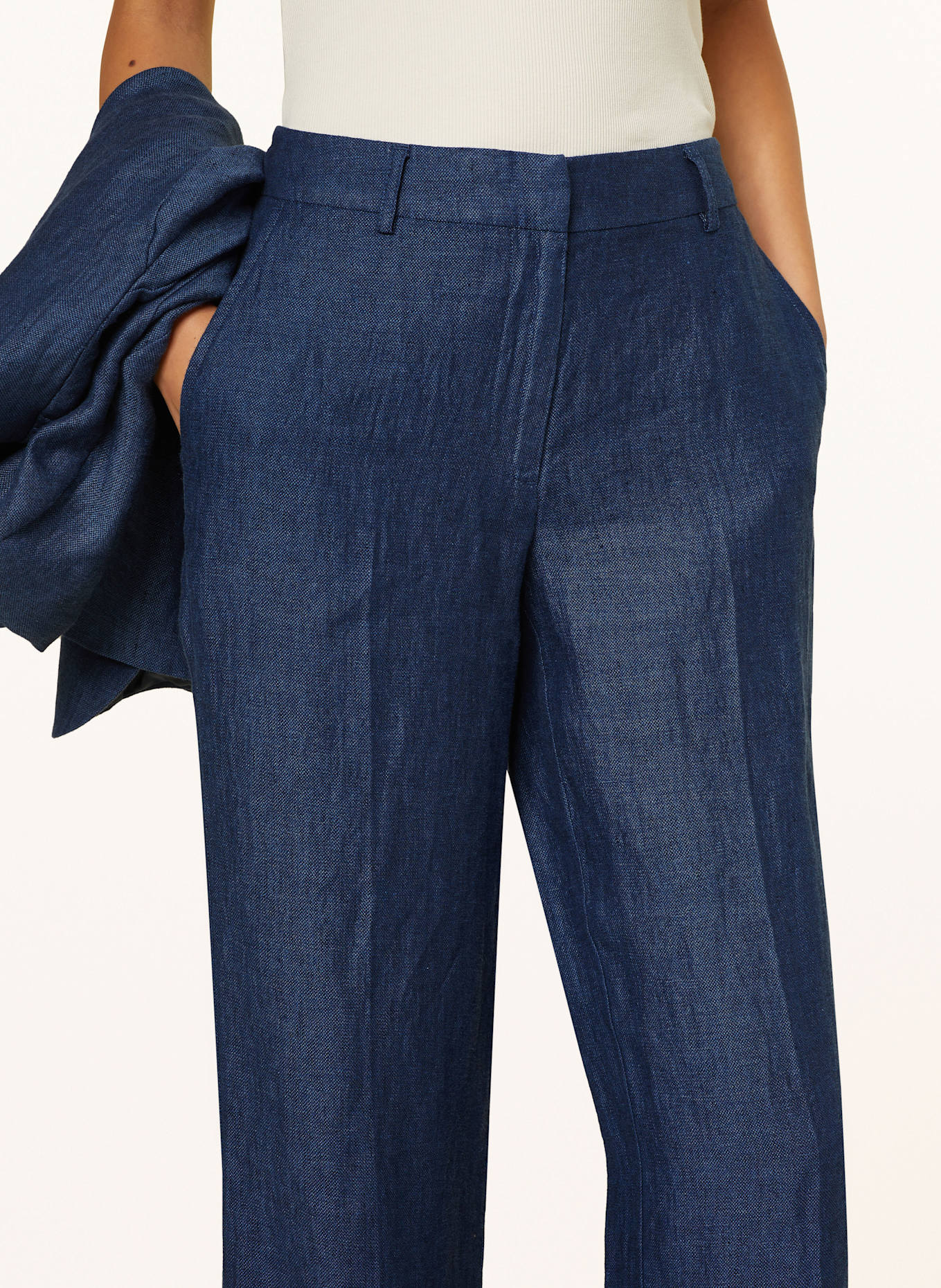 MSCH COPENHAGEN Leinenhose MSCHNAIRA CLARITTA: BLAU