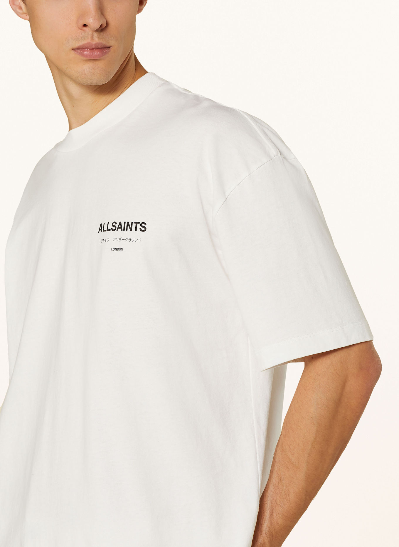 ALLSAINTS T-Shirt UNDERGROUND, Farbe: WEISS (Bild 4)
