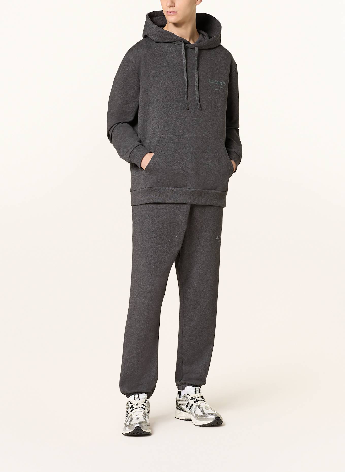 ALLSAINTS Hoodie UNDERGROUND, Color: DARK GRAY (Image 3)