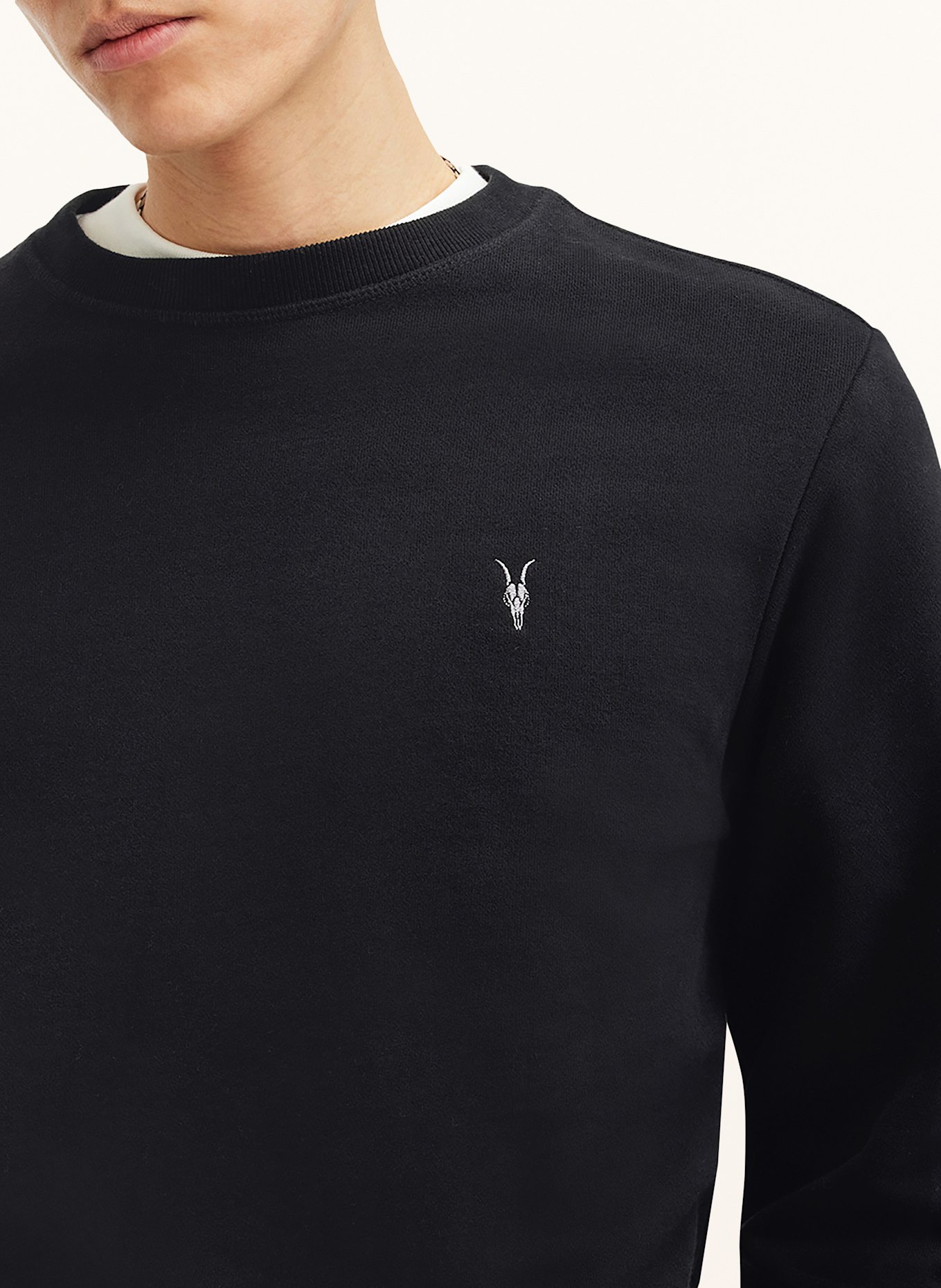 ALLSAINTS Sweatshirt RAVEN CREW in schwarz