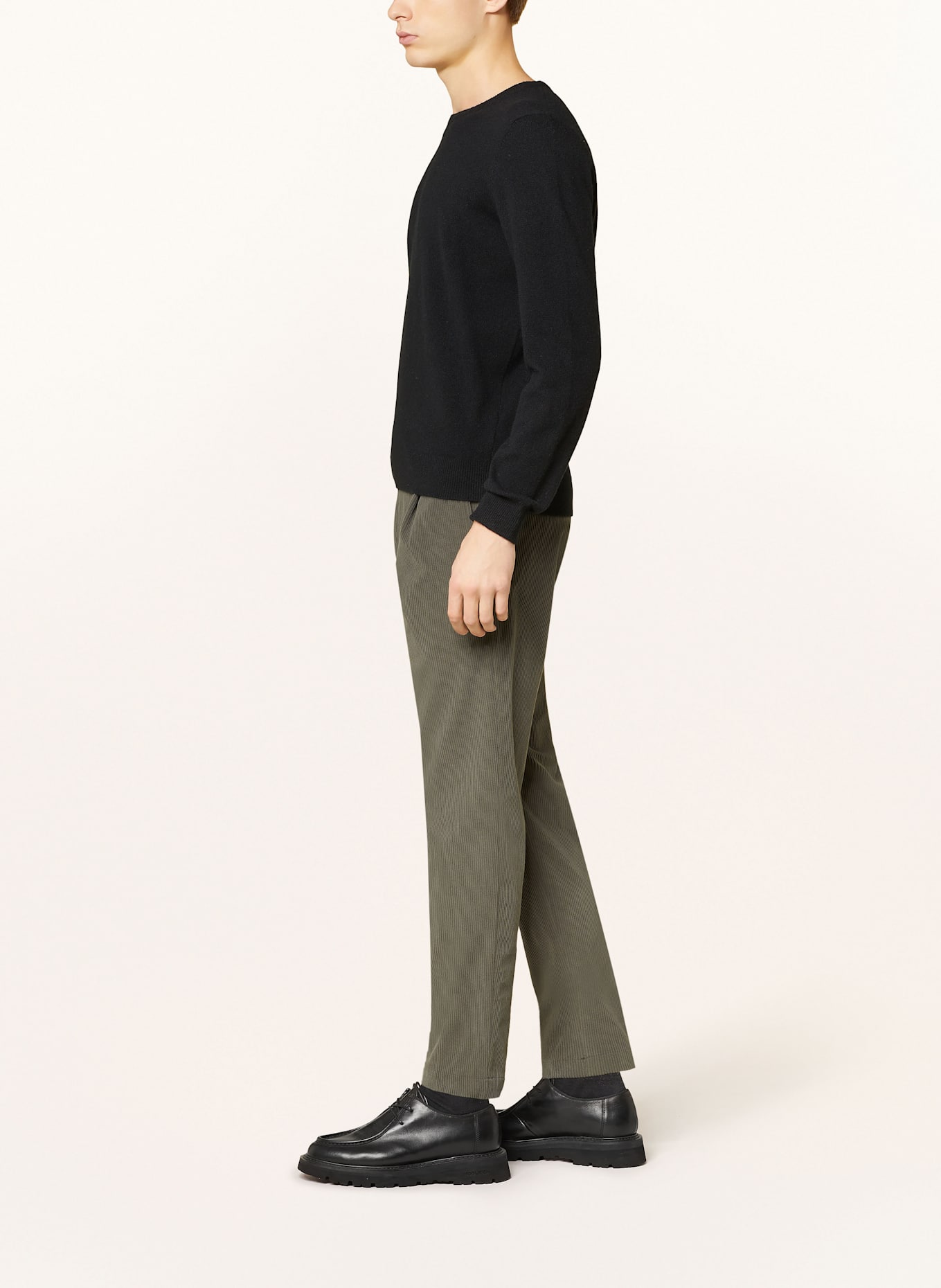 CINQUE Cordchino CISALTO Extra Slim Fit: DARK GREEN