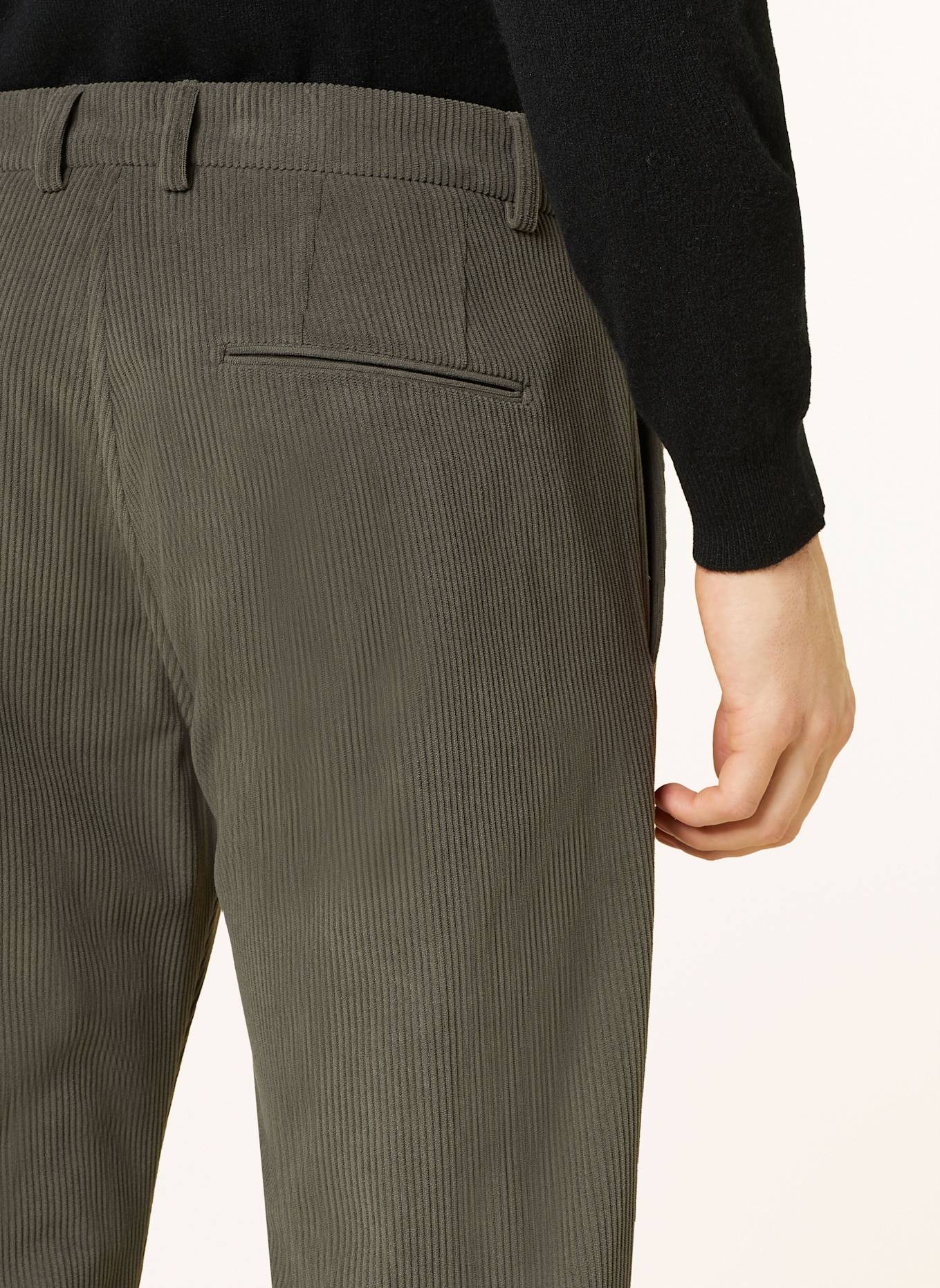 CINQUE Cordchino CISALTO Extra Slim Fit: DARK GREEN