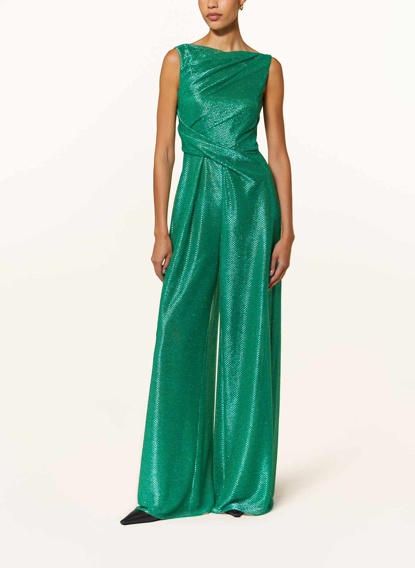 TALBOT RUNHOF Kombinezon z błyszczącą przędzą: ZIELONY