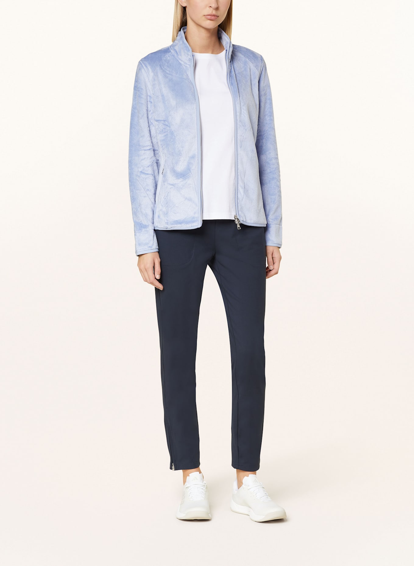 JOY sportswear Mikinová bunda MALENA: ČERNOŠEDÁ