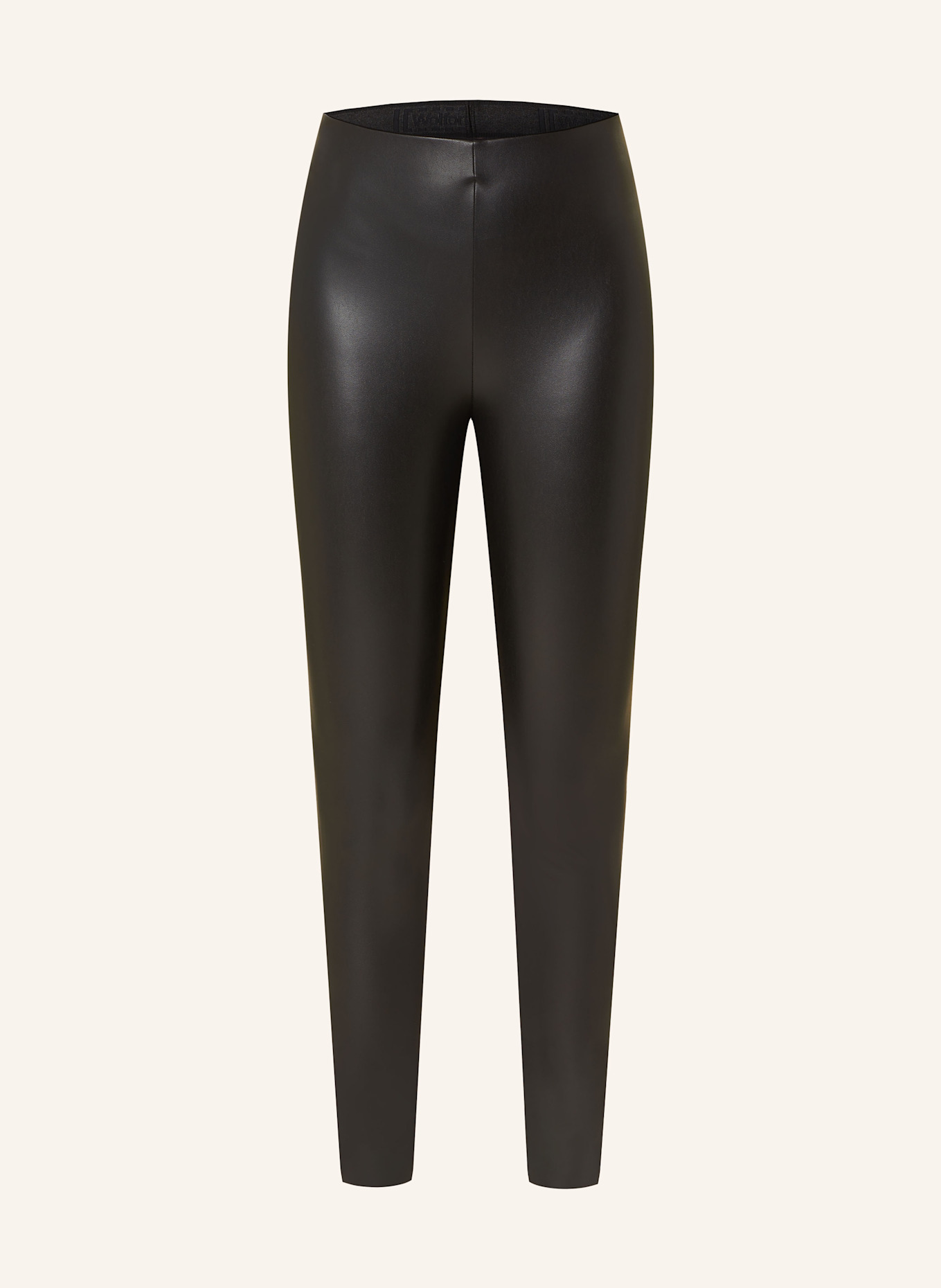 Wolford JO leggings in mixed materials: BLACK