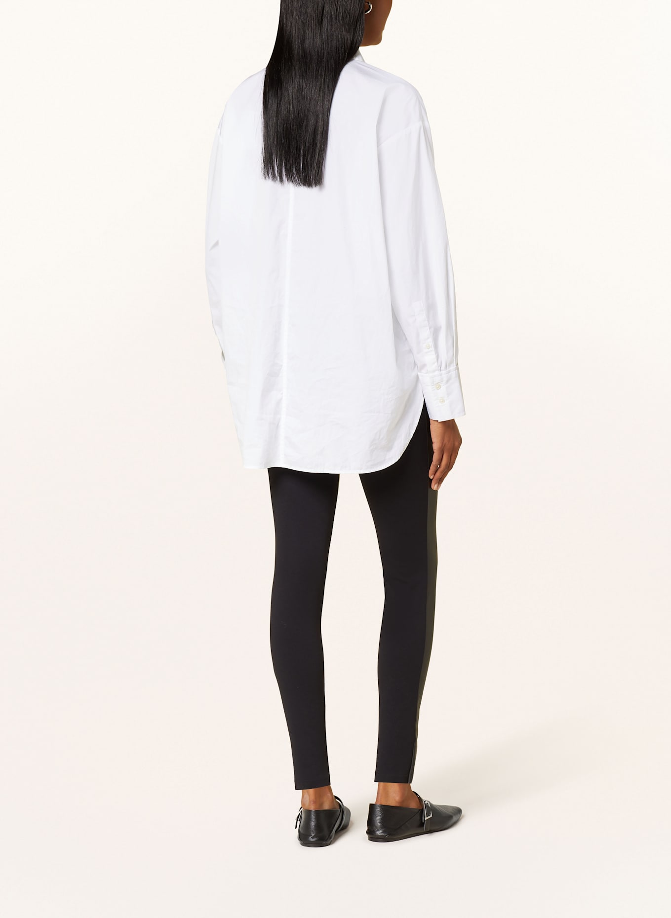 Wolford JO leggings in mixed materials: BLACK