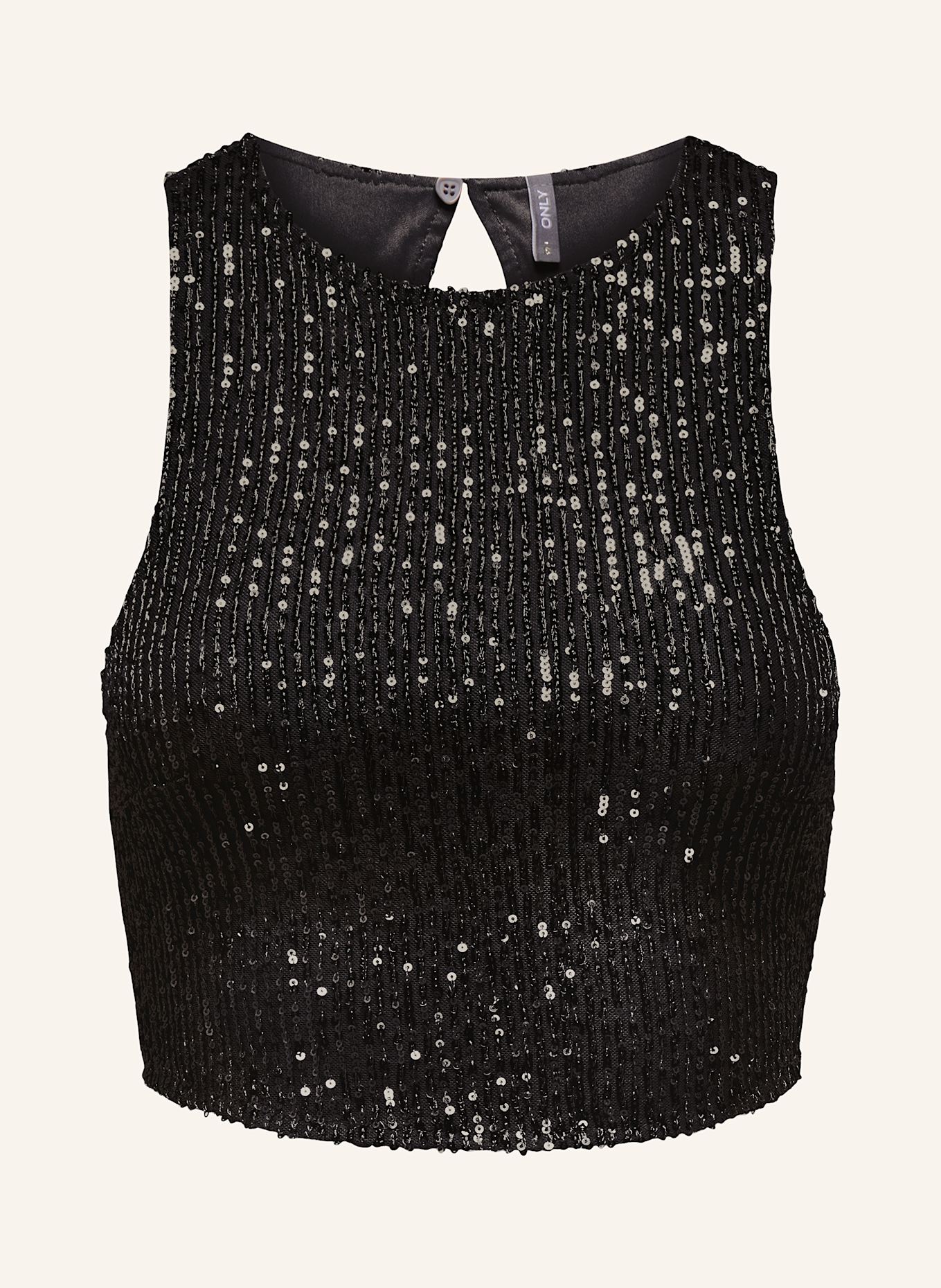 Black glitter crop top hot sale