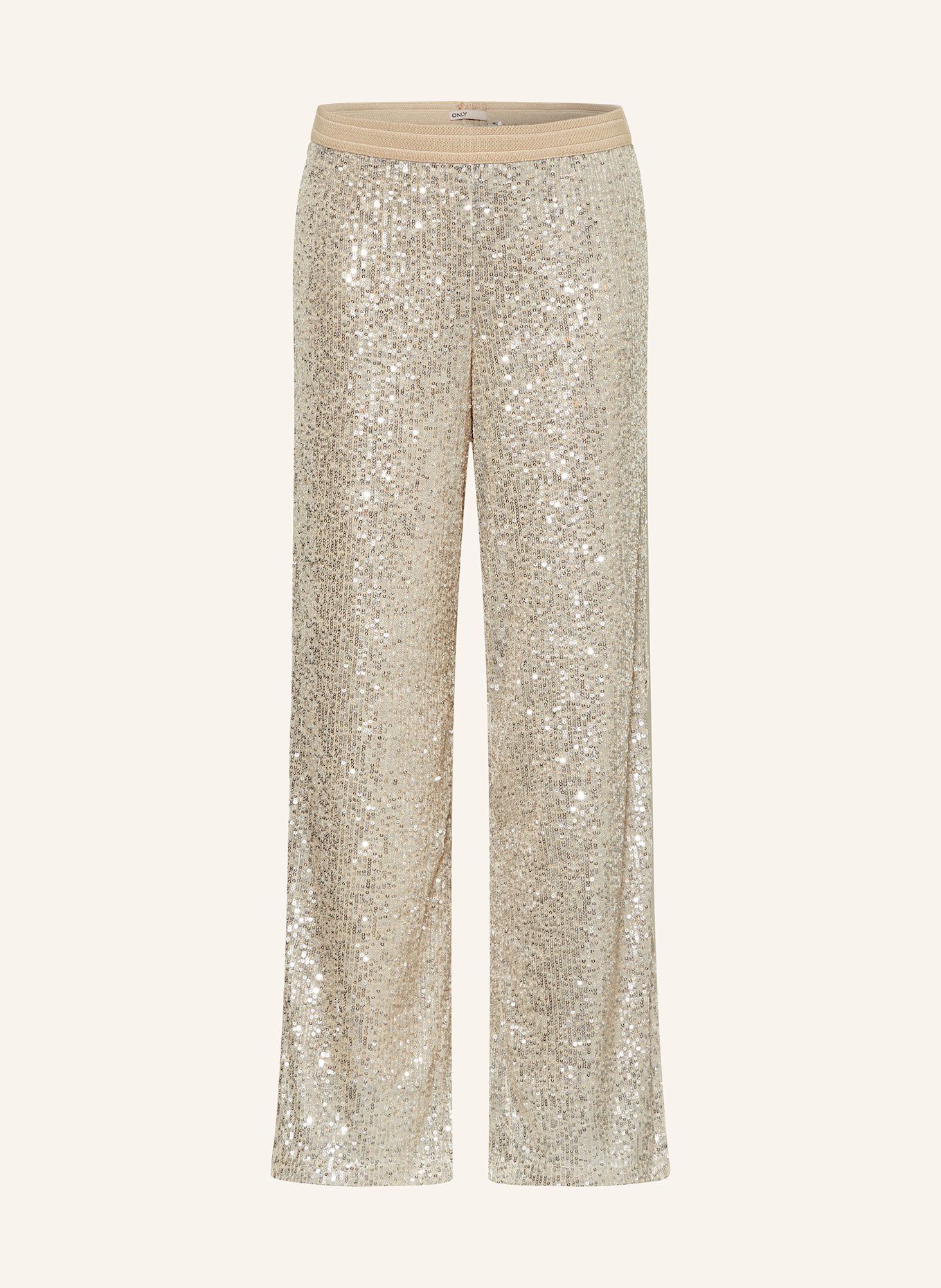 ONLY Hose mit Pailletten: GOLD