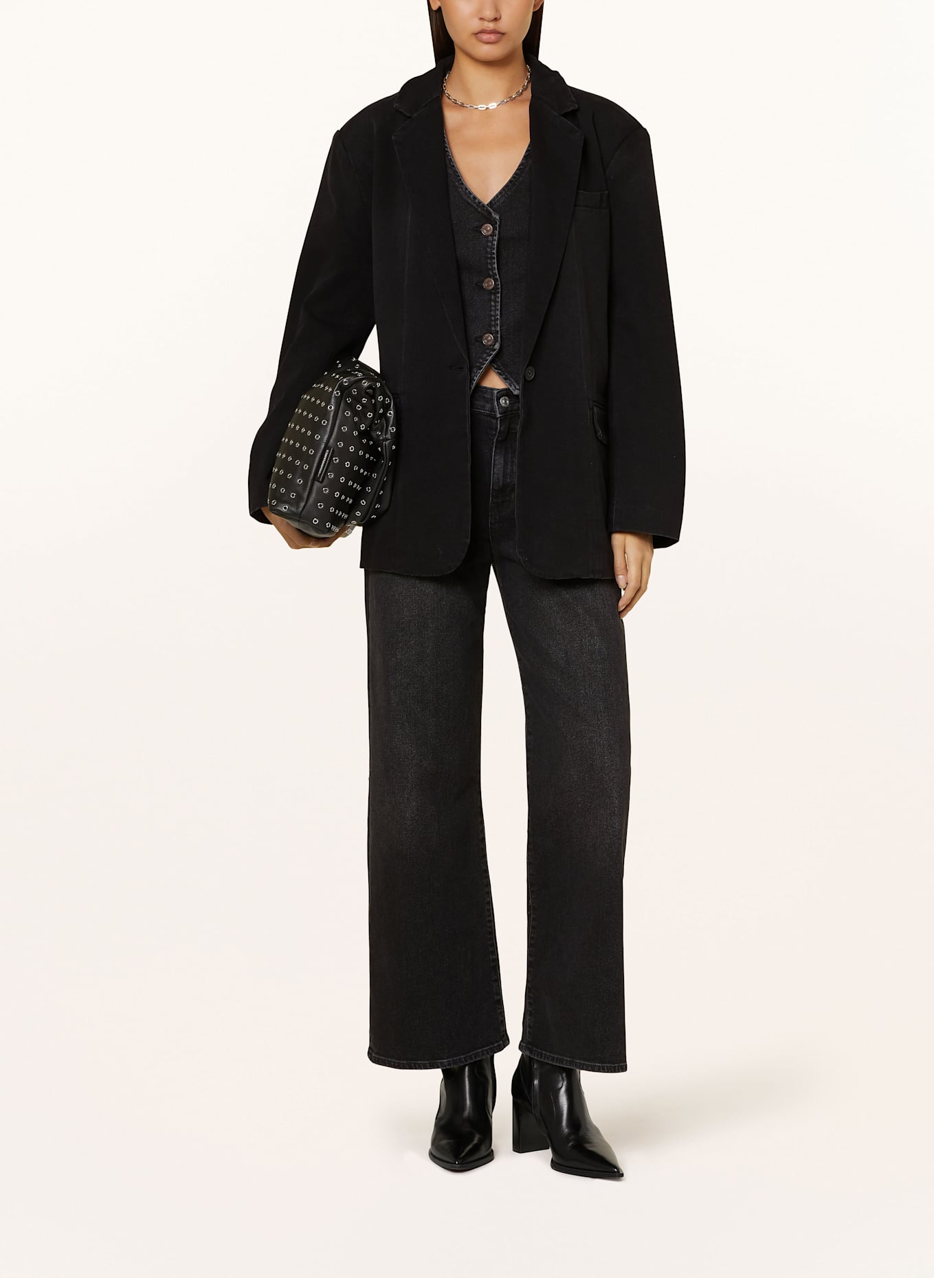 ONLY swim jeans blazer: BLACK