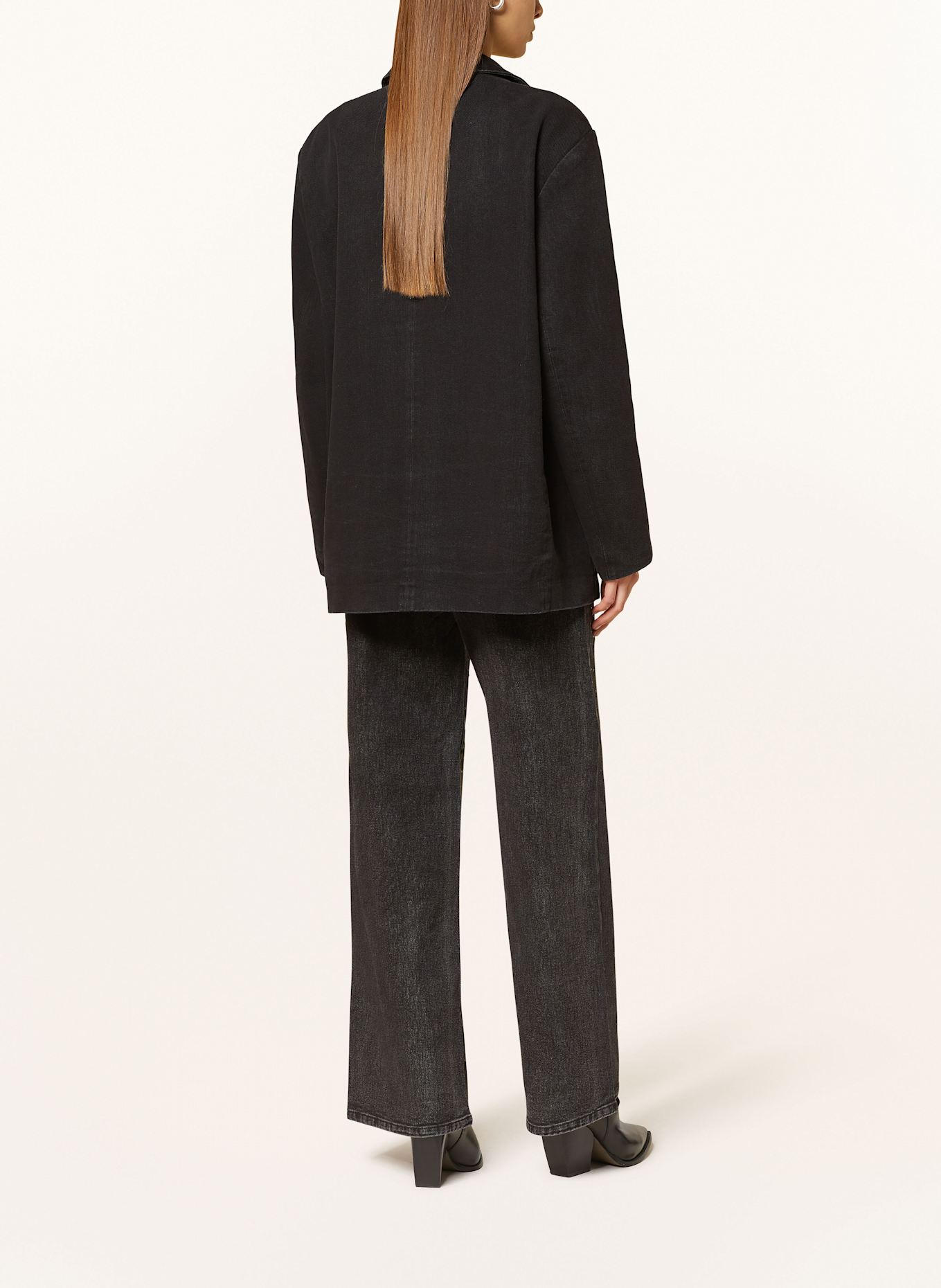 ONLY Straight Jeans mit Schmucksteinen: WASHED BLACK
