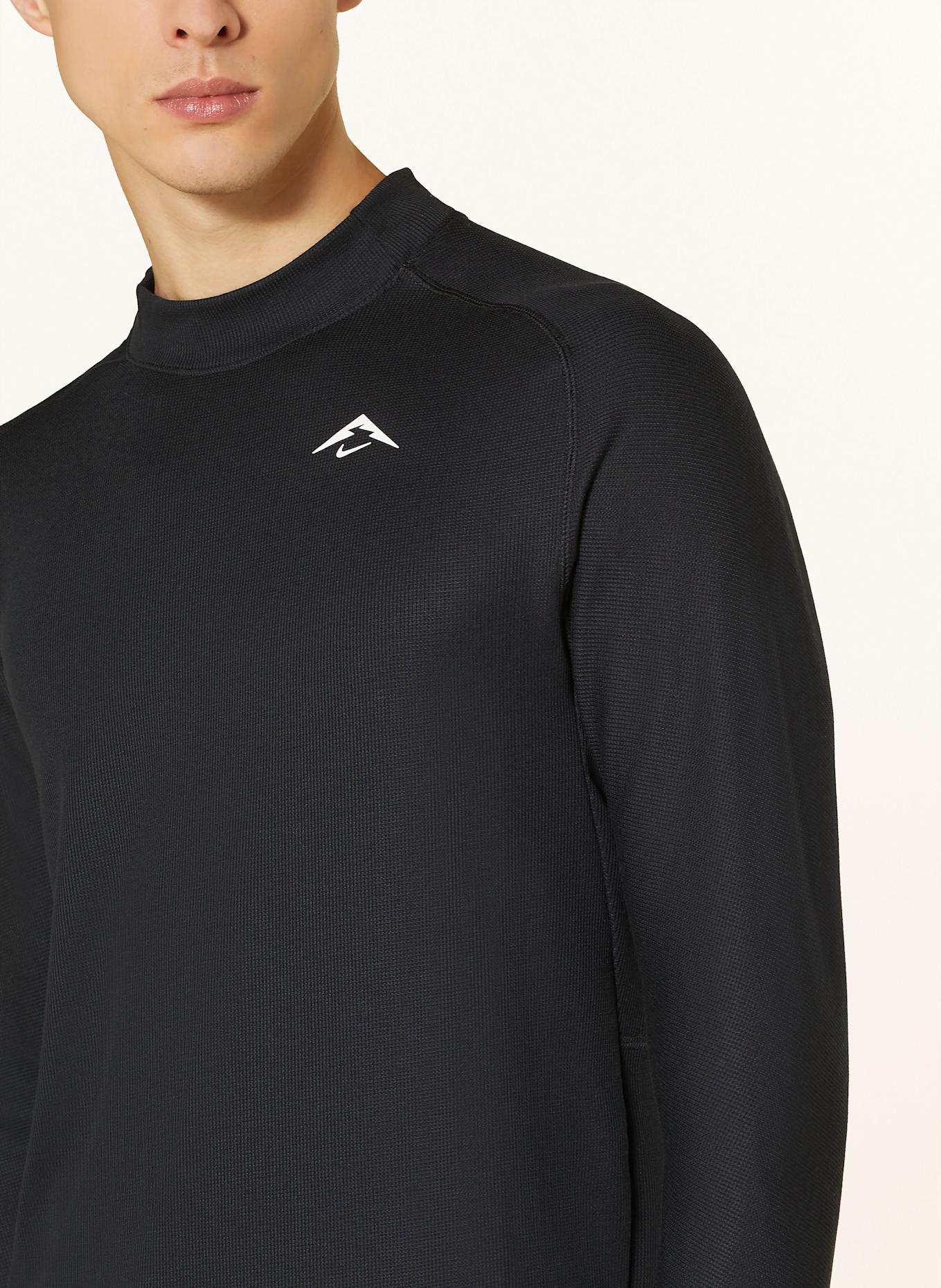 Nike Koszulka do biegania DRI-FIT TRAIL: CZARNY