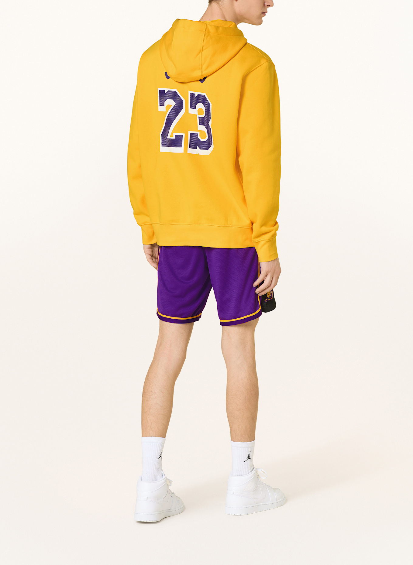 Nike Hoodie LOS ANGELES LAKERS CLUB: GELB