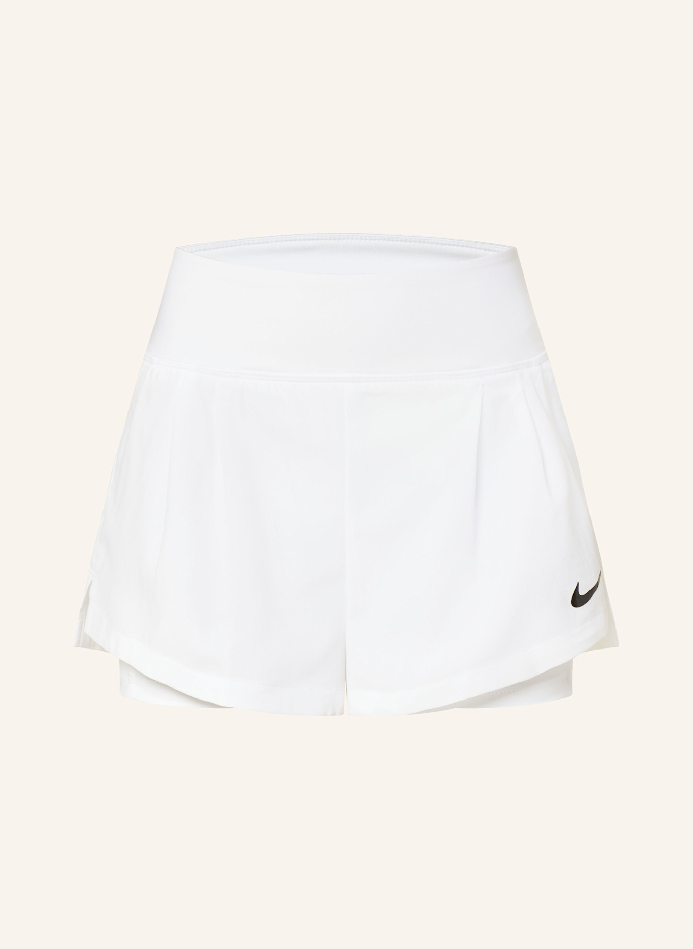 Nike 2 in 1 tennis shorts COURT ADVANTAGE in white