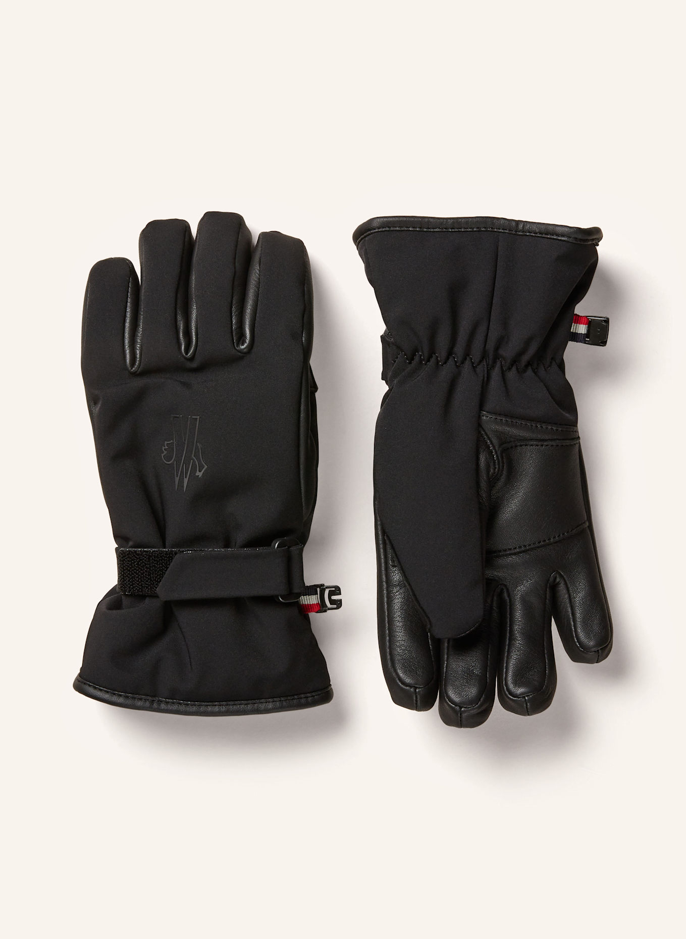 MONCLER enfant gants de ski: NOIR