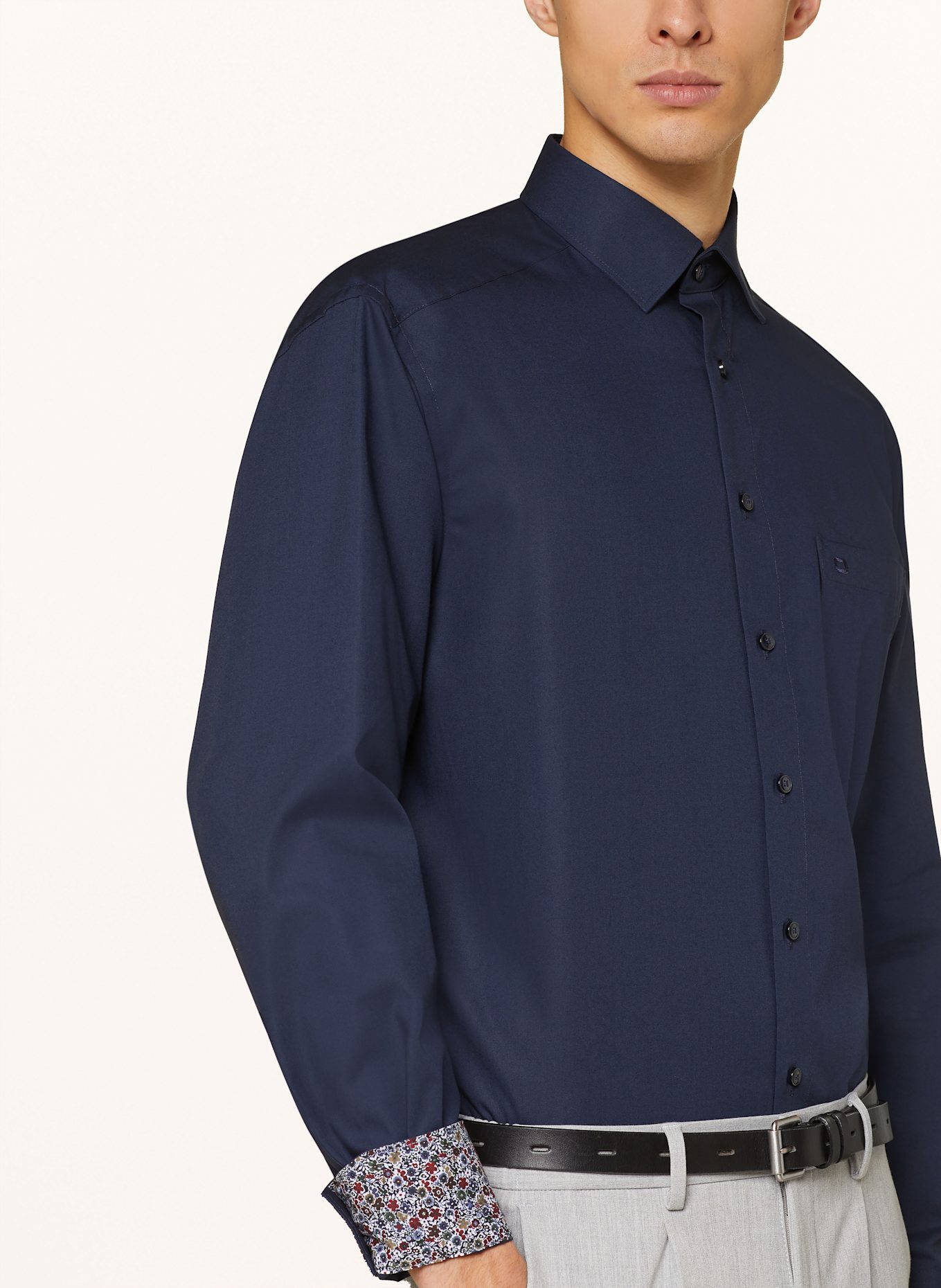 OLYMP Hemd Luxor comfort fit: DUNKELBLAU