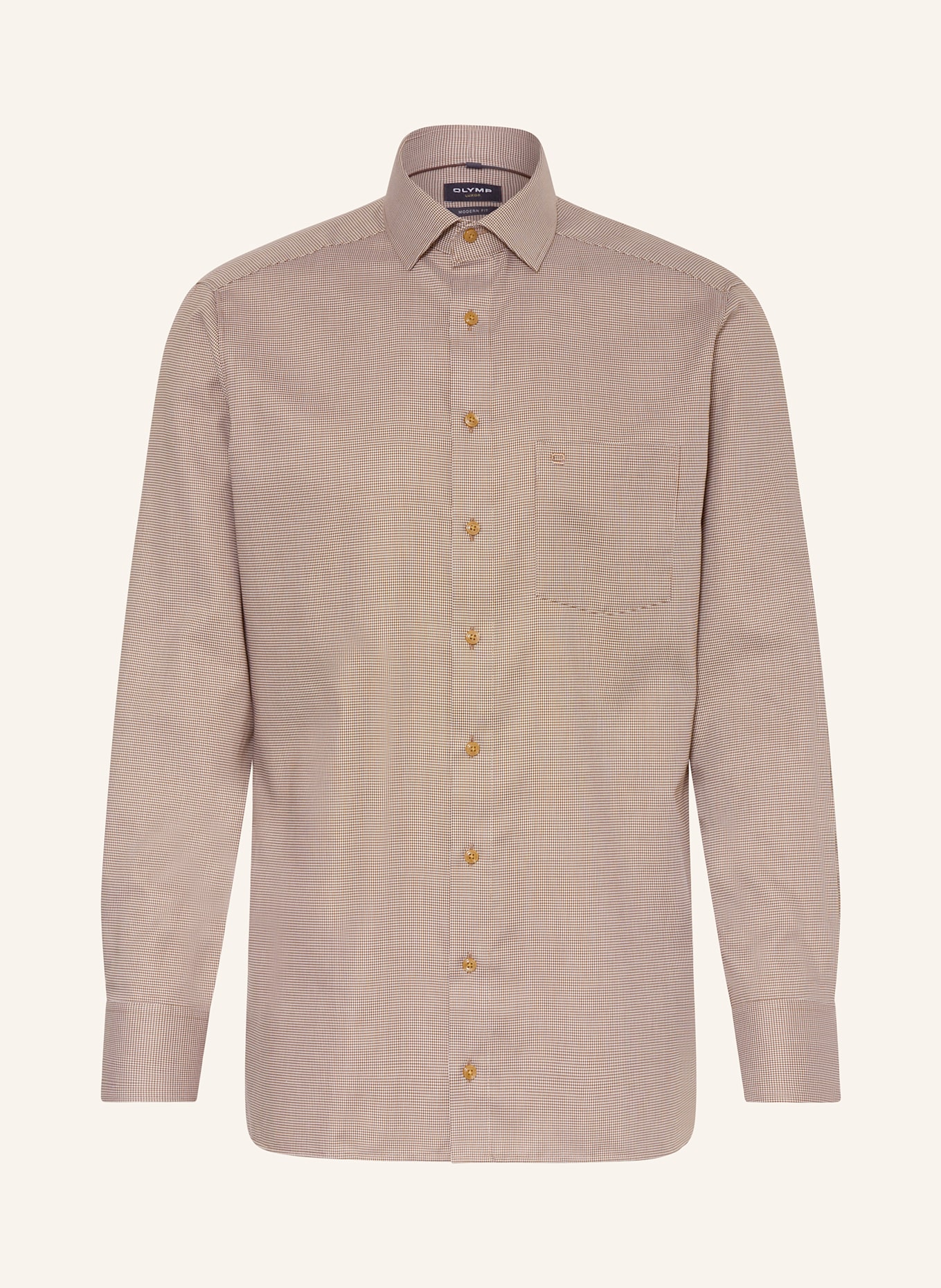 OLYMP Hemd Luxor modern fit: BRAUN
