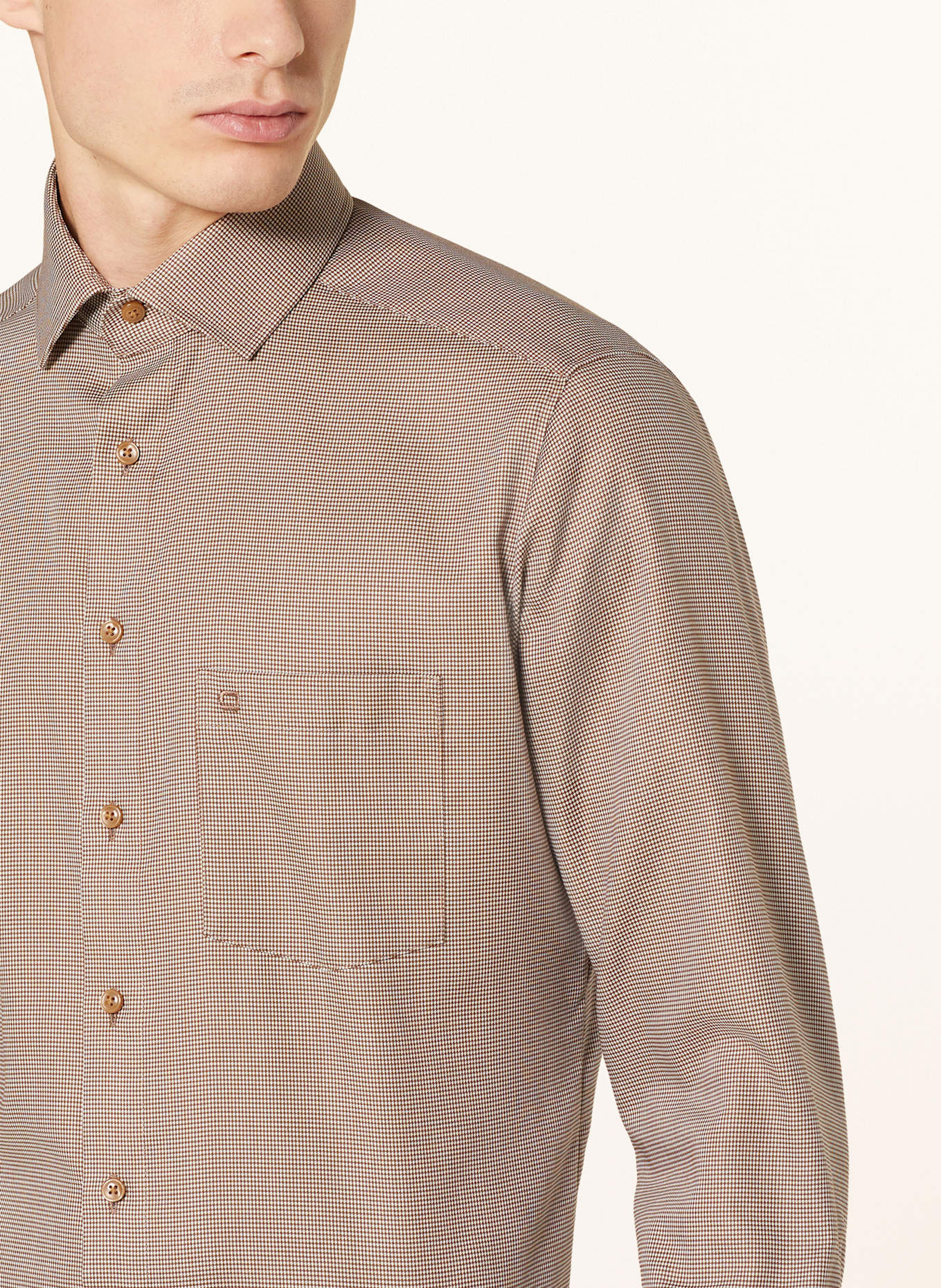 OLYMP Hemd Luxor modern fit: BRAUN