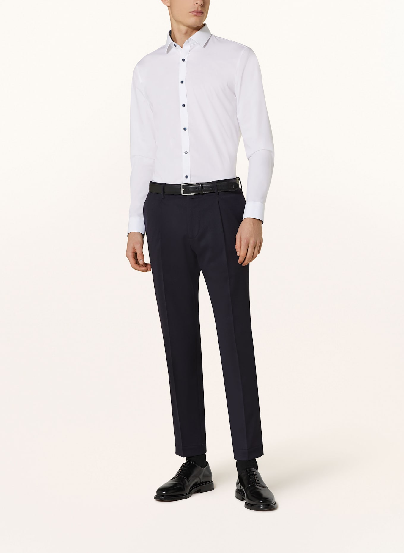 OLYMP Hemd No. Six super slim: WEISS
