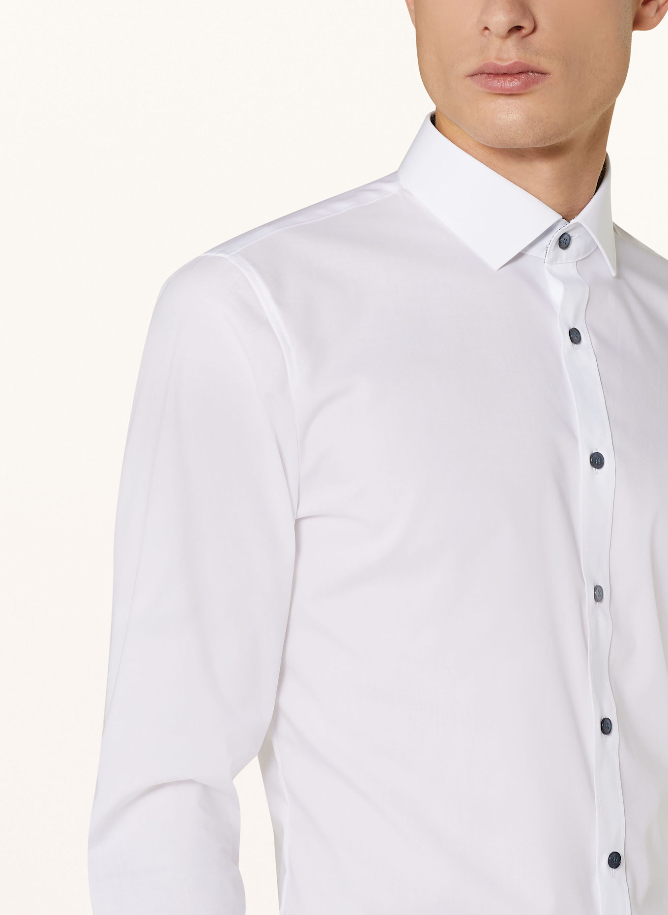 OLYMP Hemd No. Six super slim: WEISS