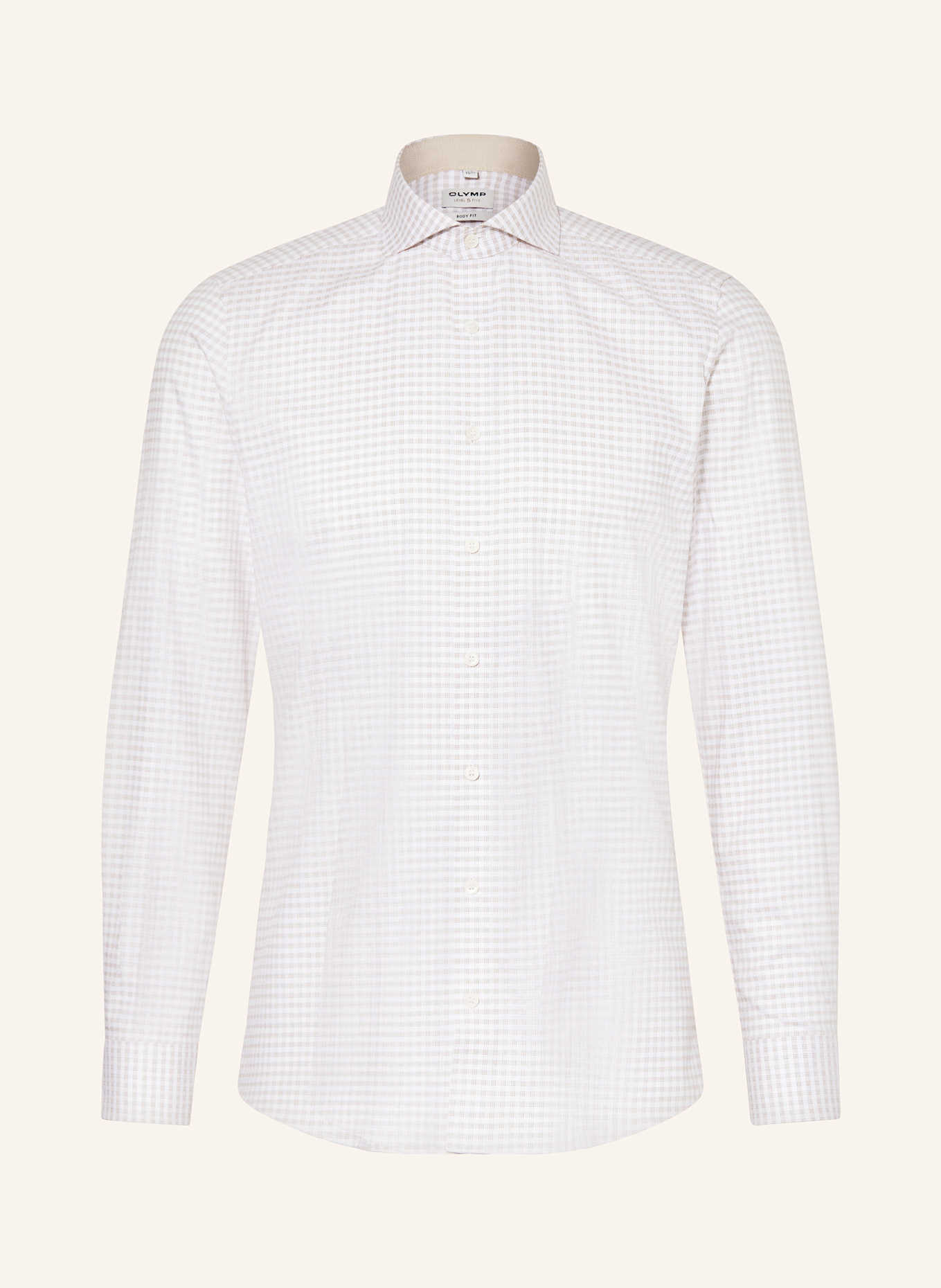 OLYMP Hemd Level Five body fit: CREME / BEIGE