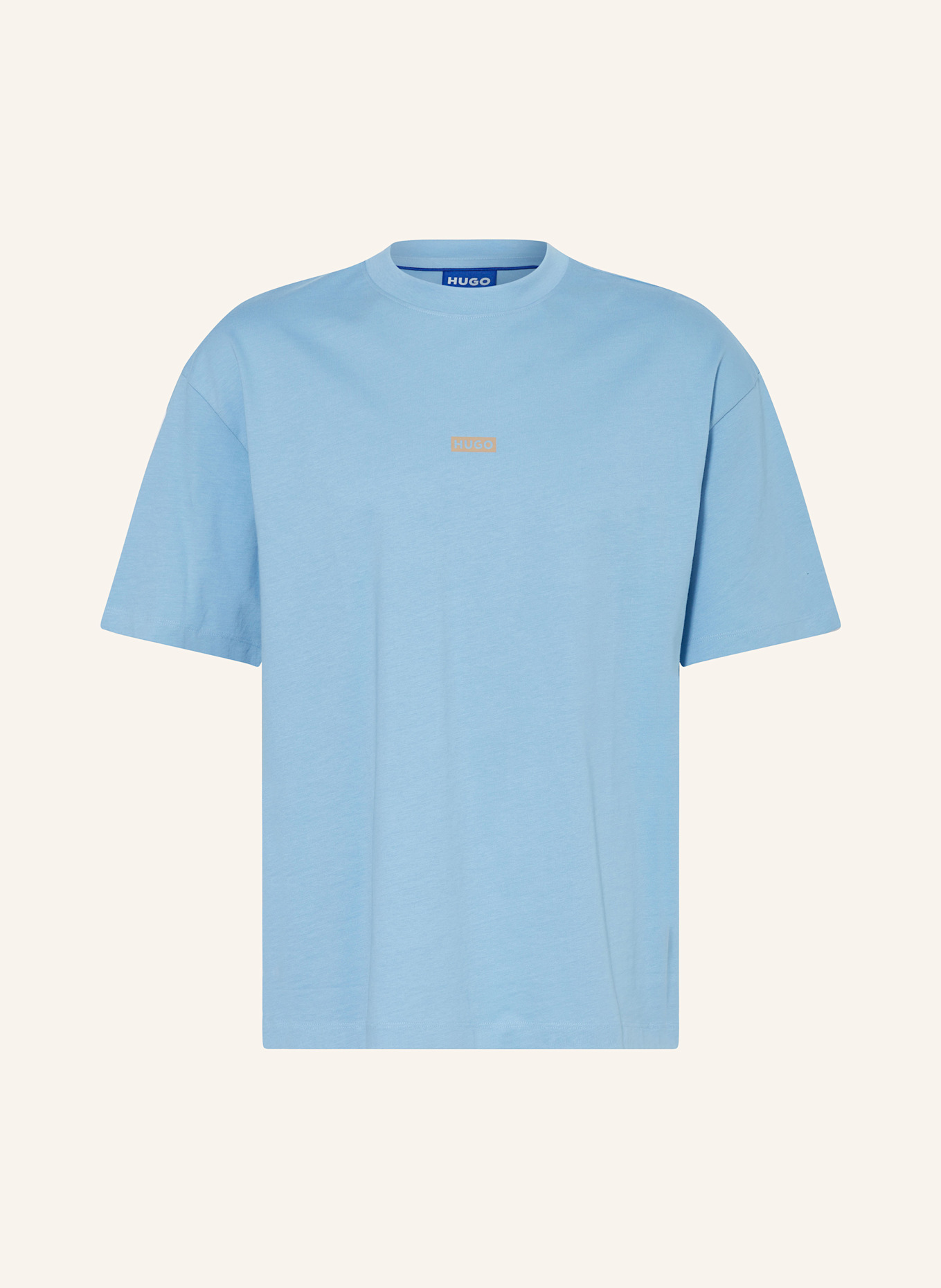 HUGO T-Shirt NALONO: HELLBLAU