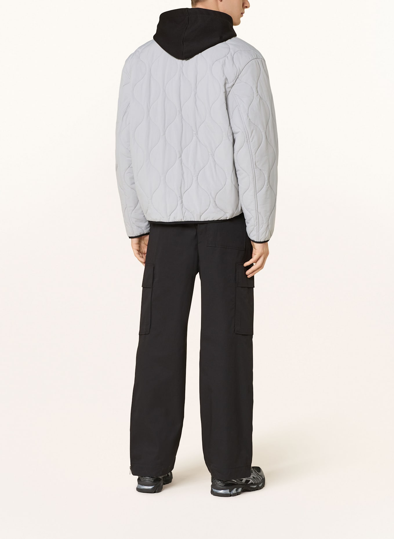 HUGO Steppjacke BOHO: GRAU