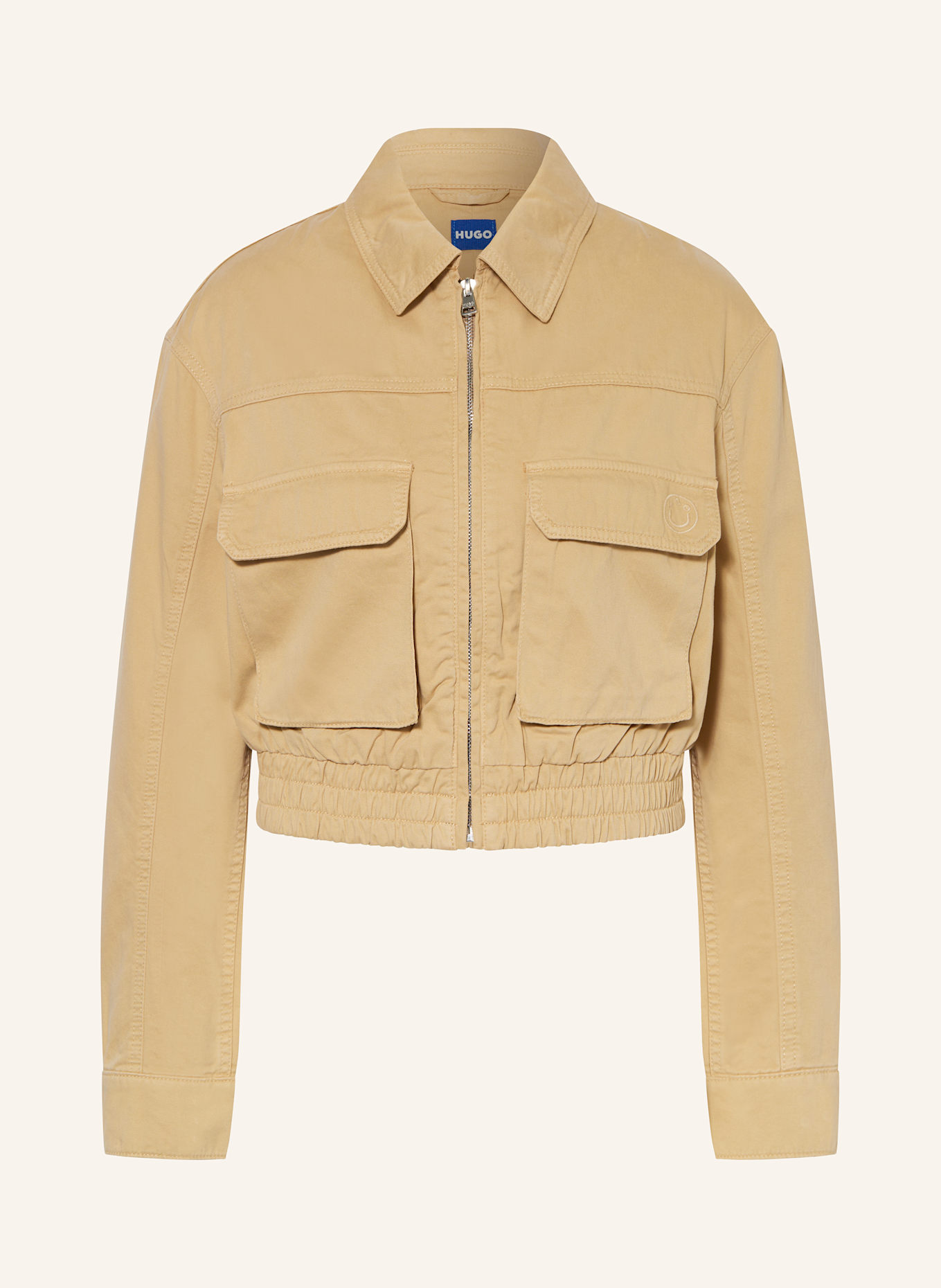 HUGO BLUE Cropped-Jacke ADANA, Farbe: BEIGE (Bild 1)