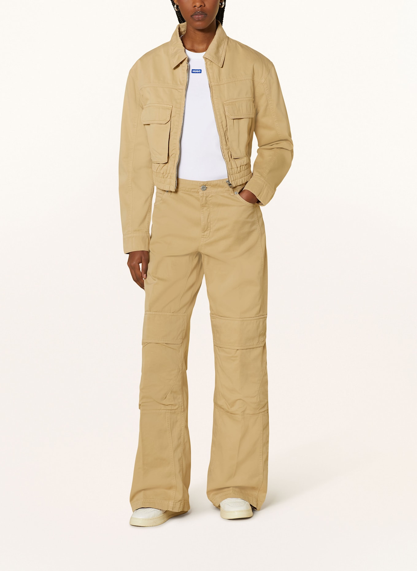 HUGO BLUE Cargohose HUNDER, Farbe: BEIGE (Bild 2)