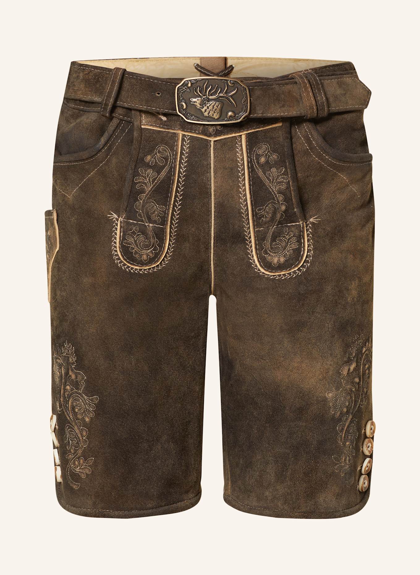 Spieth & Wensky Trachten-Lederhose EVEREST: KHAKI