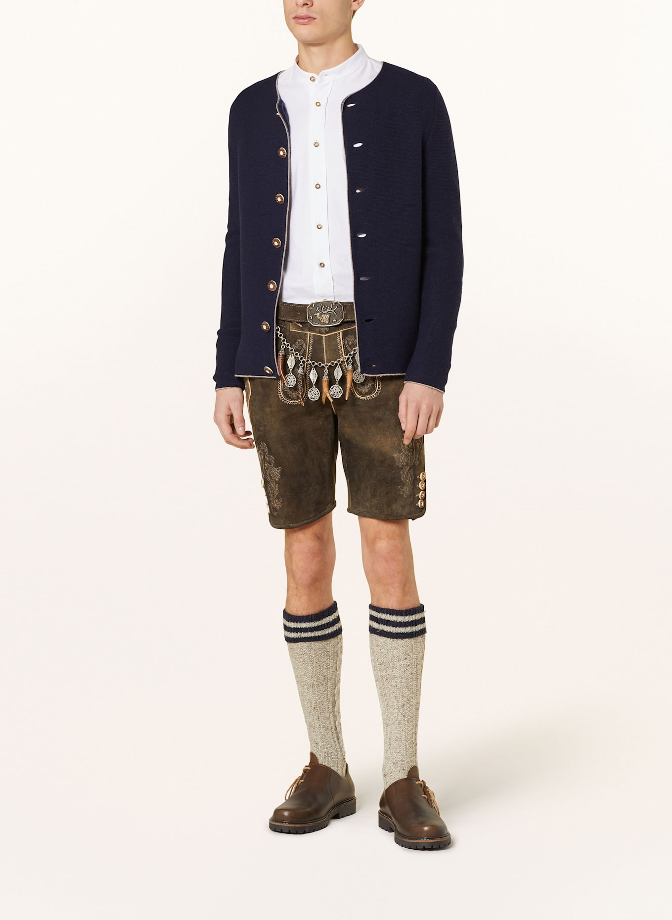 Spieth & Wensky Trachten-Lederhose EVEREST: KHAKI