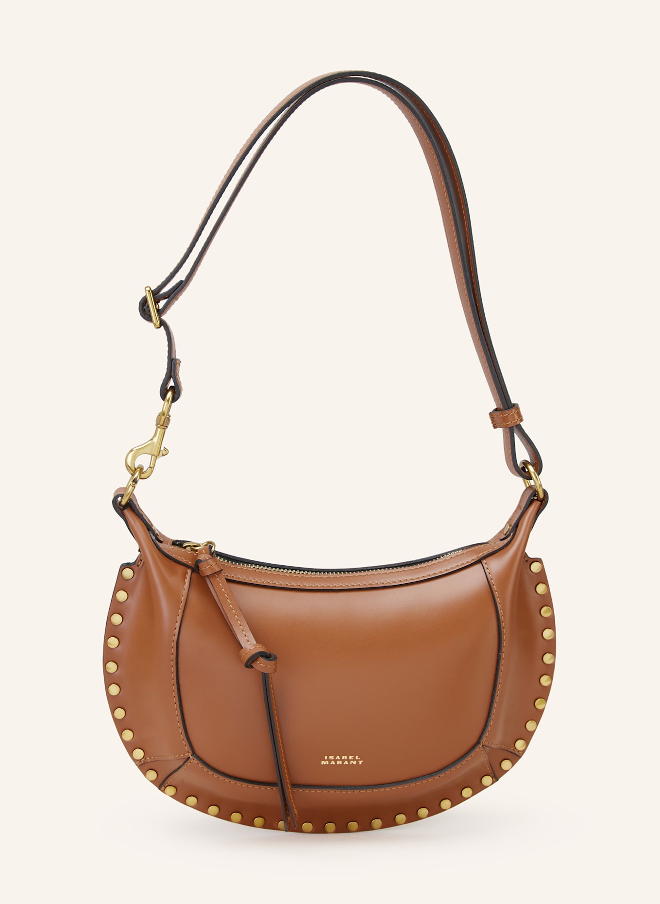 ISABEL MARANT Umhängetasche OSKAN MOON: COGNAC