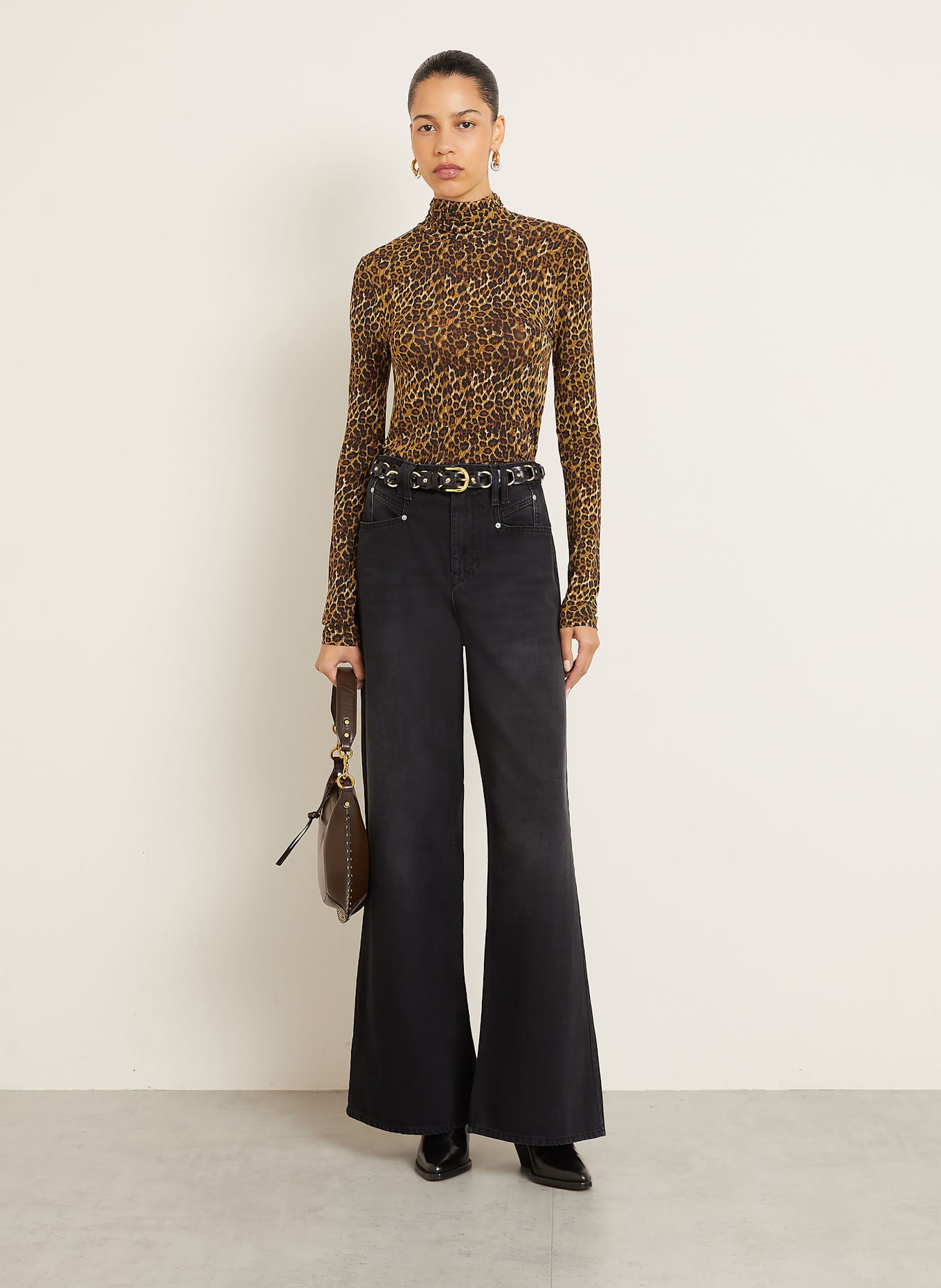 ISABEL MARANT Straight Jeans LEMONY-GB: 01BK BLACK