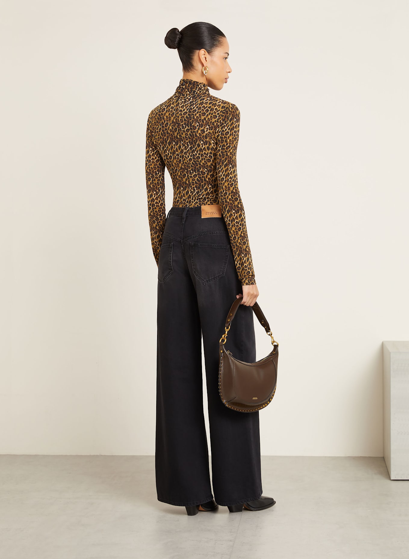 ISABEL MARANT Straight Jeans LEMONY-GB: 01BK BLACK